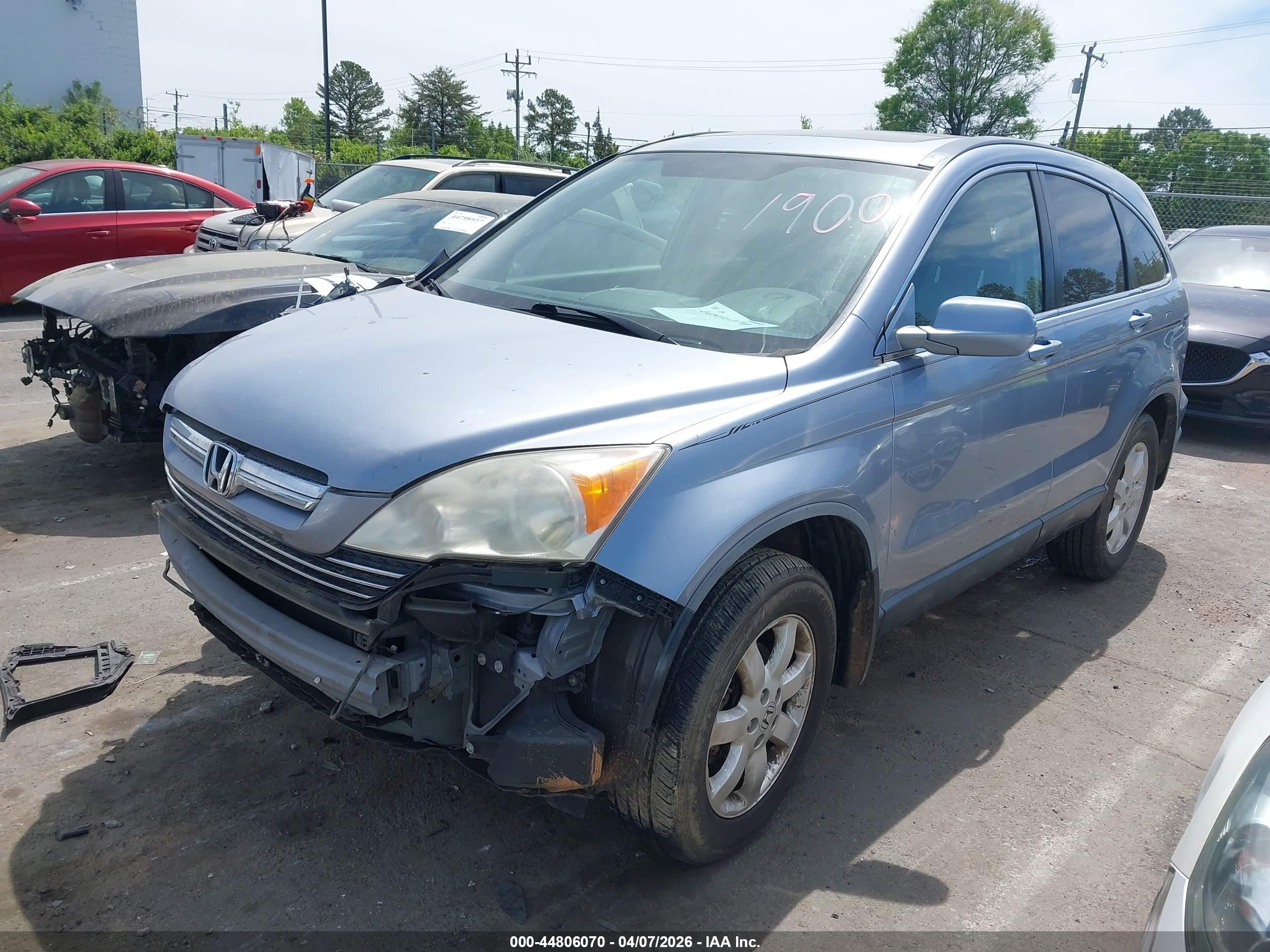 2008 Honda Cr-v Ex-l Blue vin: JHLRE38768C021900