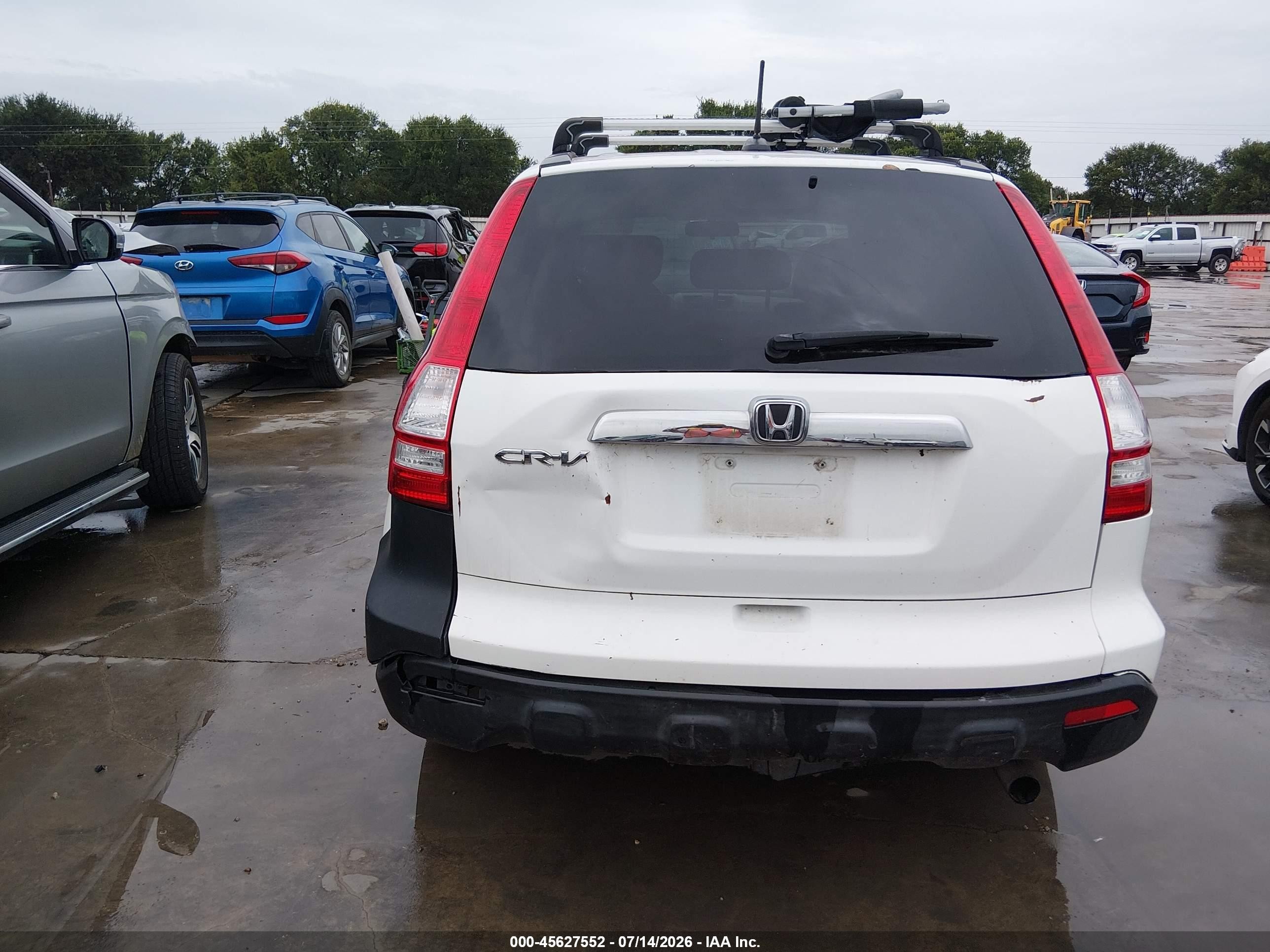 2008 Honda Cr-v Ex-l White vin: JHLRE38768C050720