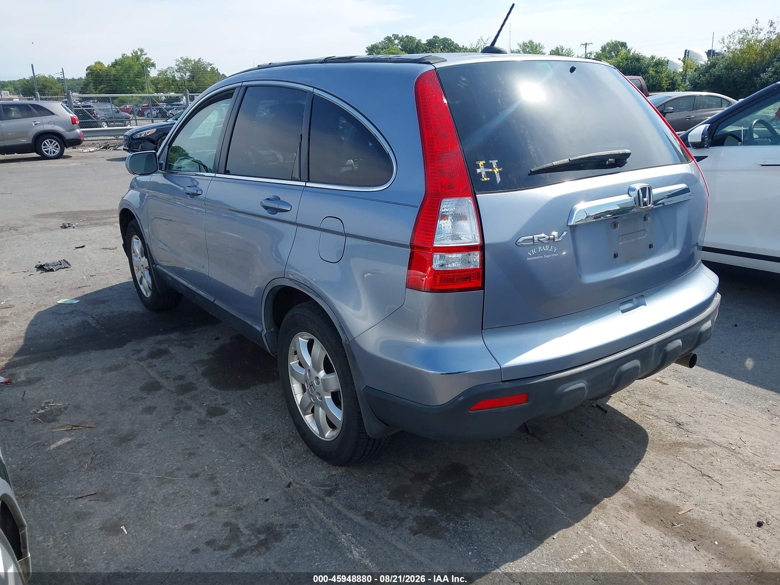 2009 Honda Cr-v Ex-l Light Blue vin: JHLRE38769C007450