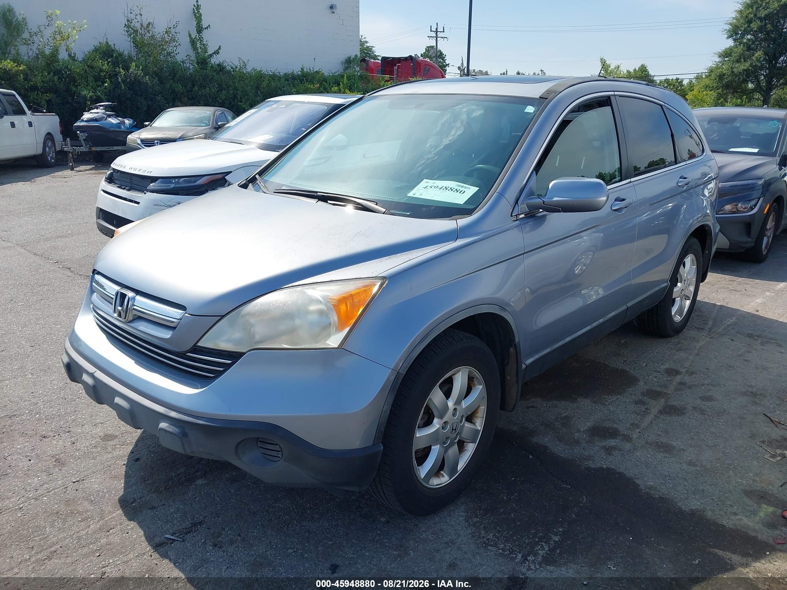 2009 Honda Cr-v Ex-l Light Blue vin: JHLRE38769C007450