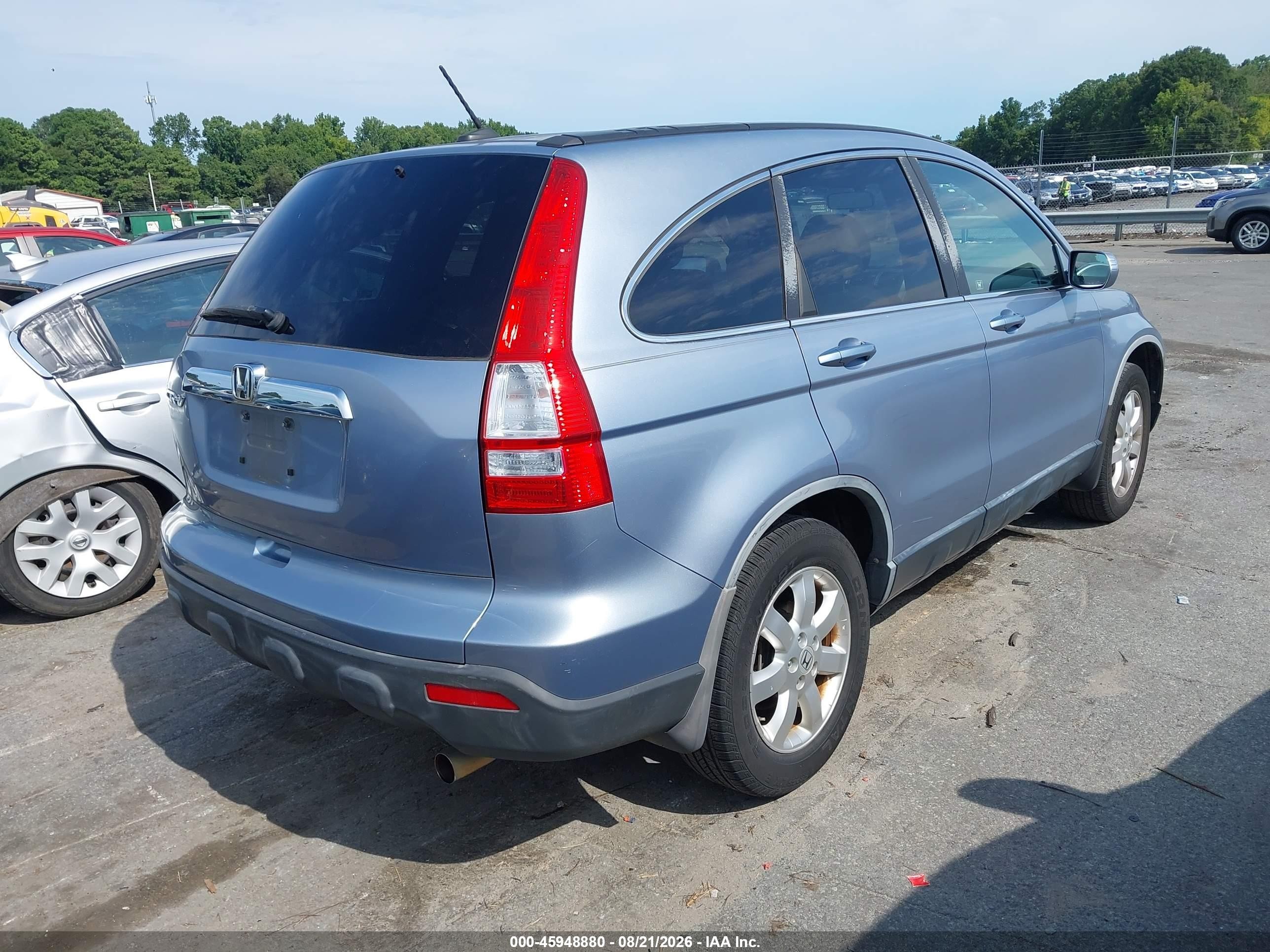2009 Honda Cr-v Ex-l Light Blue vin: JHLRE38769C007450