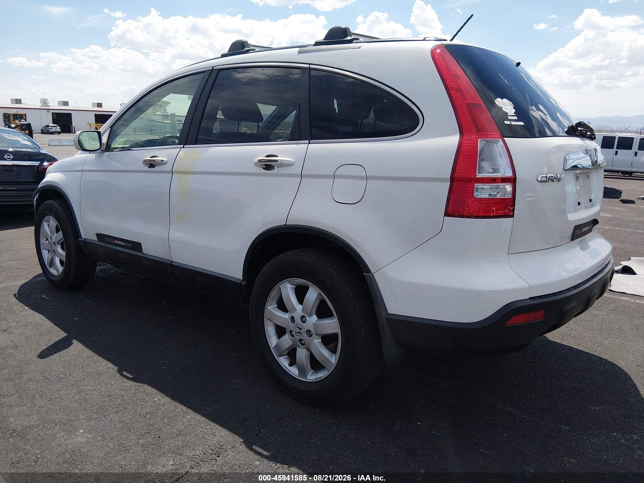 2009 Honda Cr-v Ex-l White vin: JHLRE38769C013474