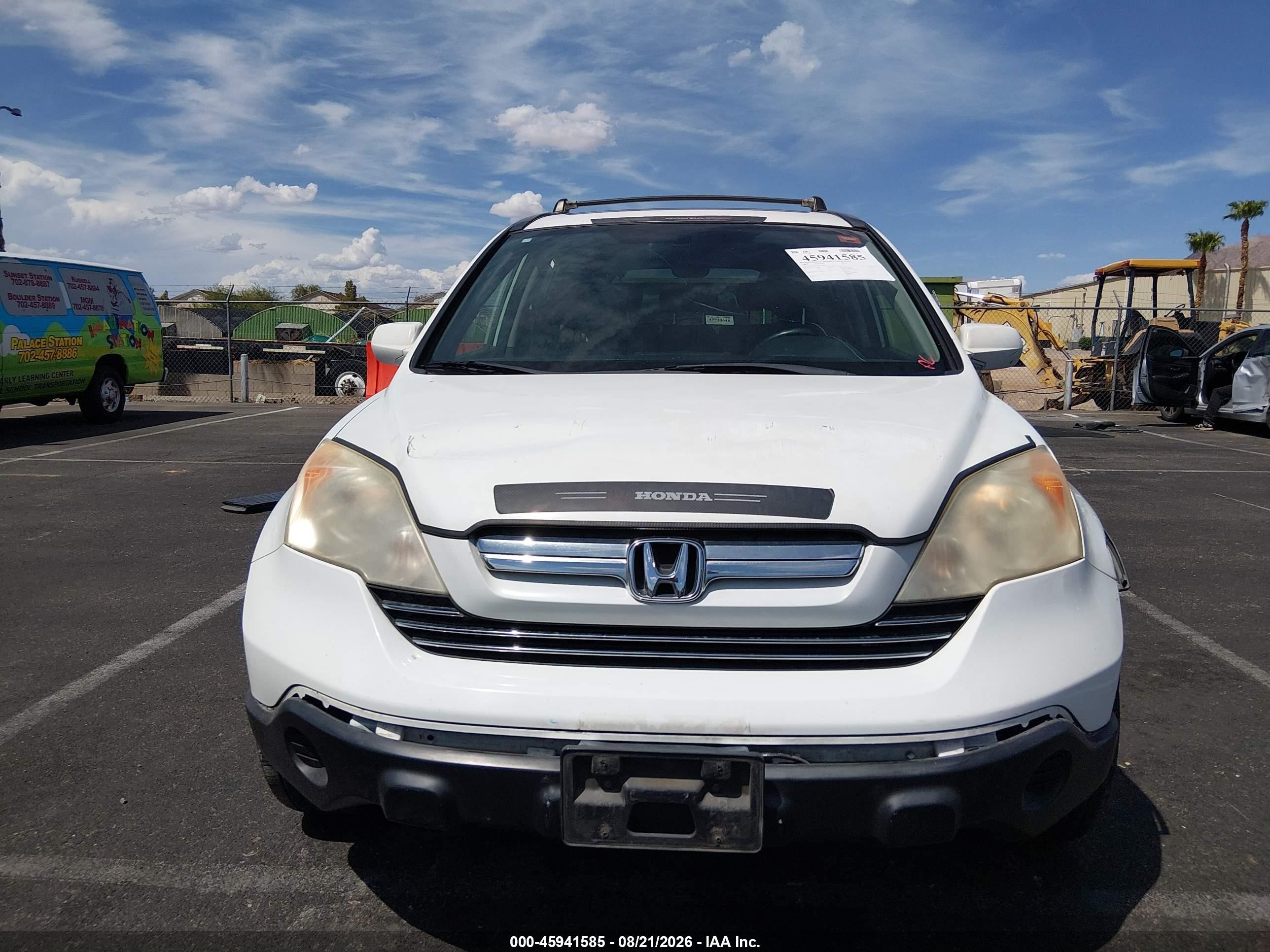 2009 Honda Cr-v Ex-l White vin: JHLRE38769C013474