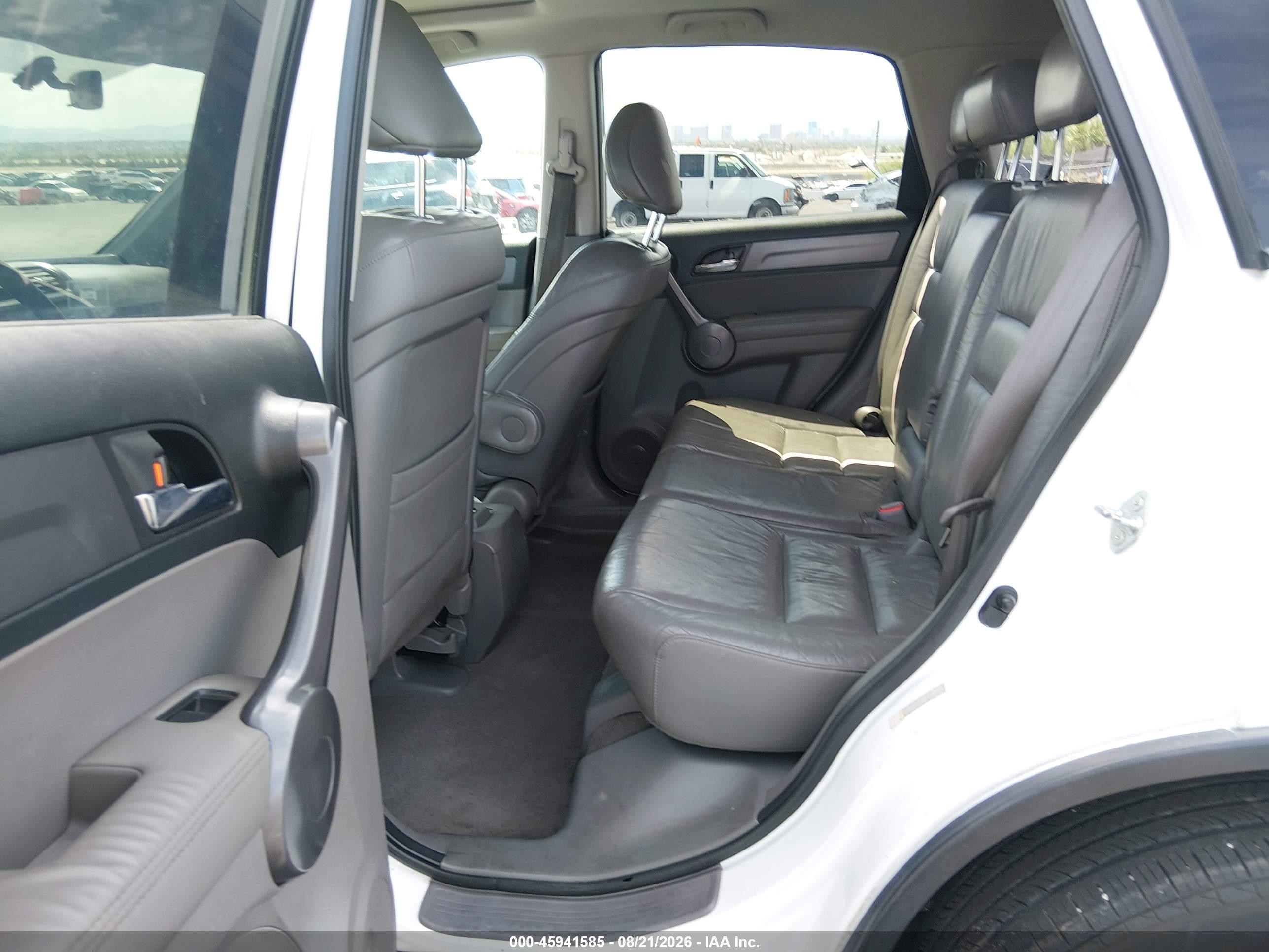 2009 Honda Cr-v Ex-l White vin: JHLRE38769C013474