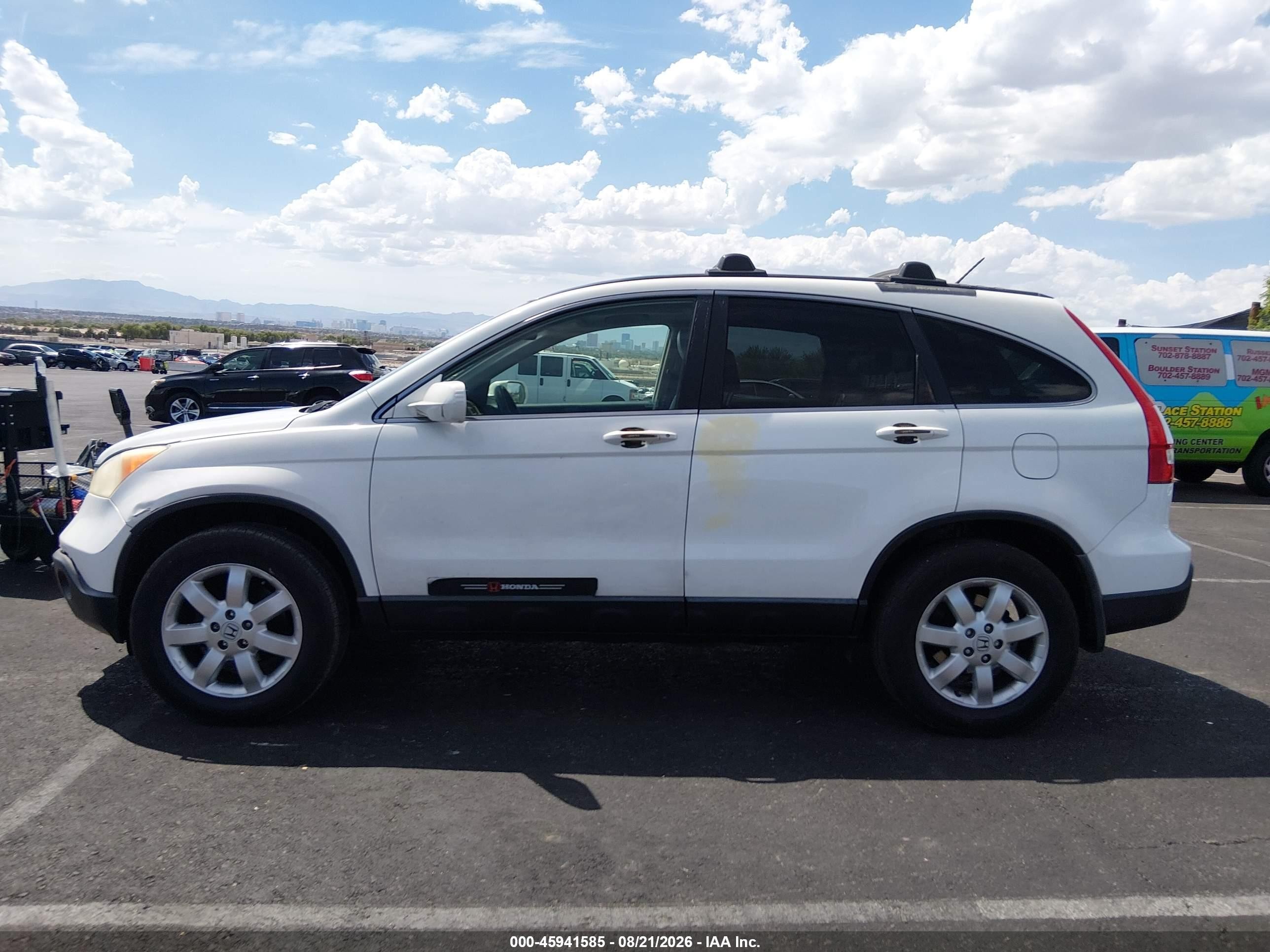 2009 Honda Cr-v Ex-l White vin: JHLRE38769C013474