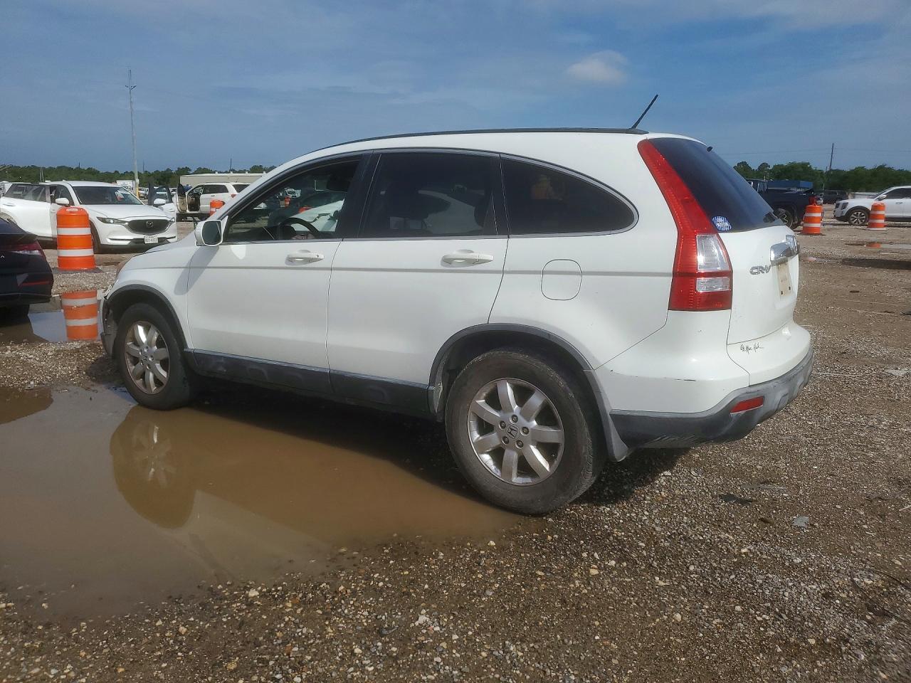 2007 Honda Cr-v Exl White vin: JHLRE38777C055780