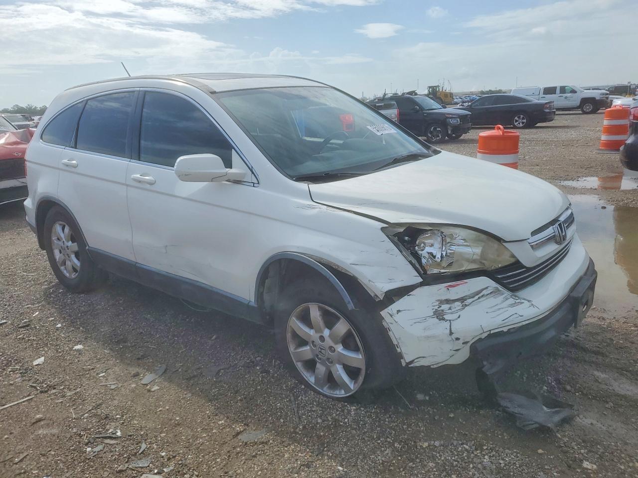 2007 Honda Cr-v Exl White vin: JHLRE38777C055780
