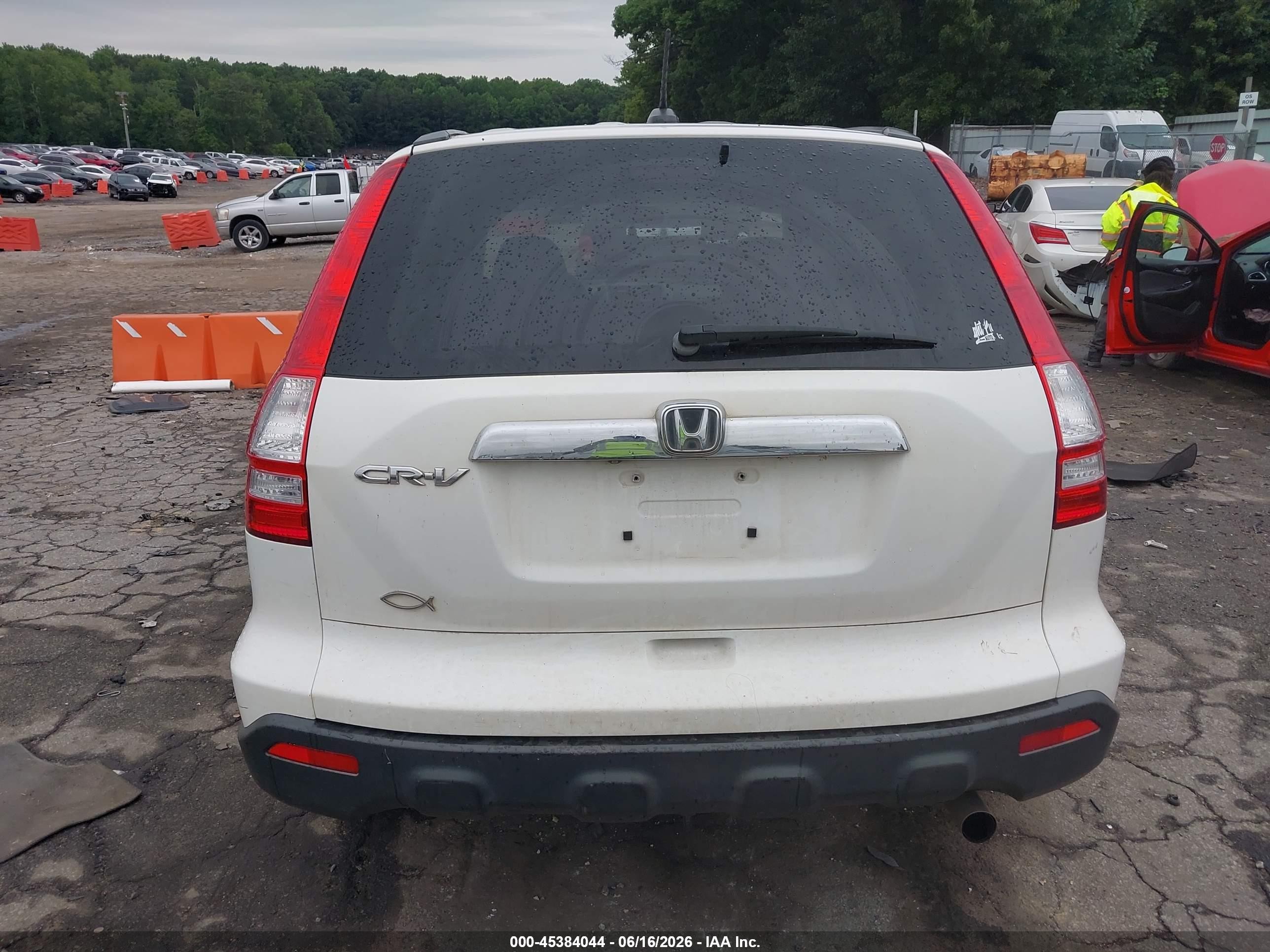 2007 Honda Cr-v Ex-l White vin: JHLRE38777C056394