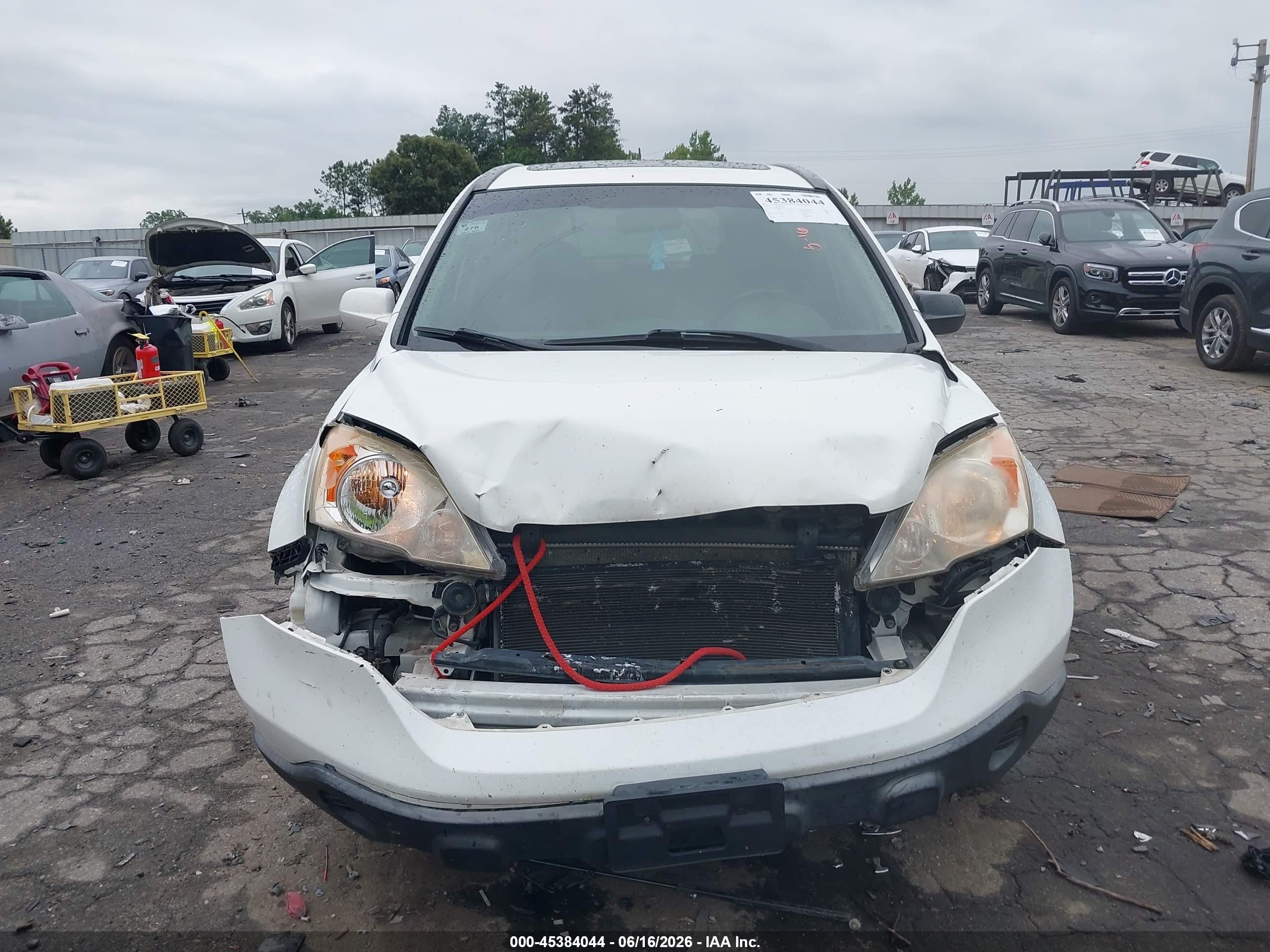 2007 Honda Cr-v Ex-l White vin: JHLRE38777C056394