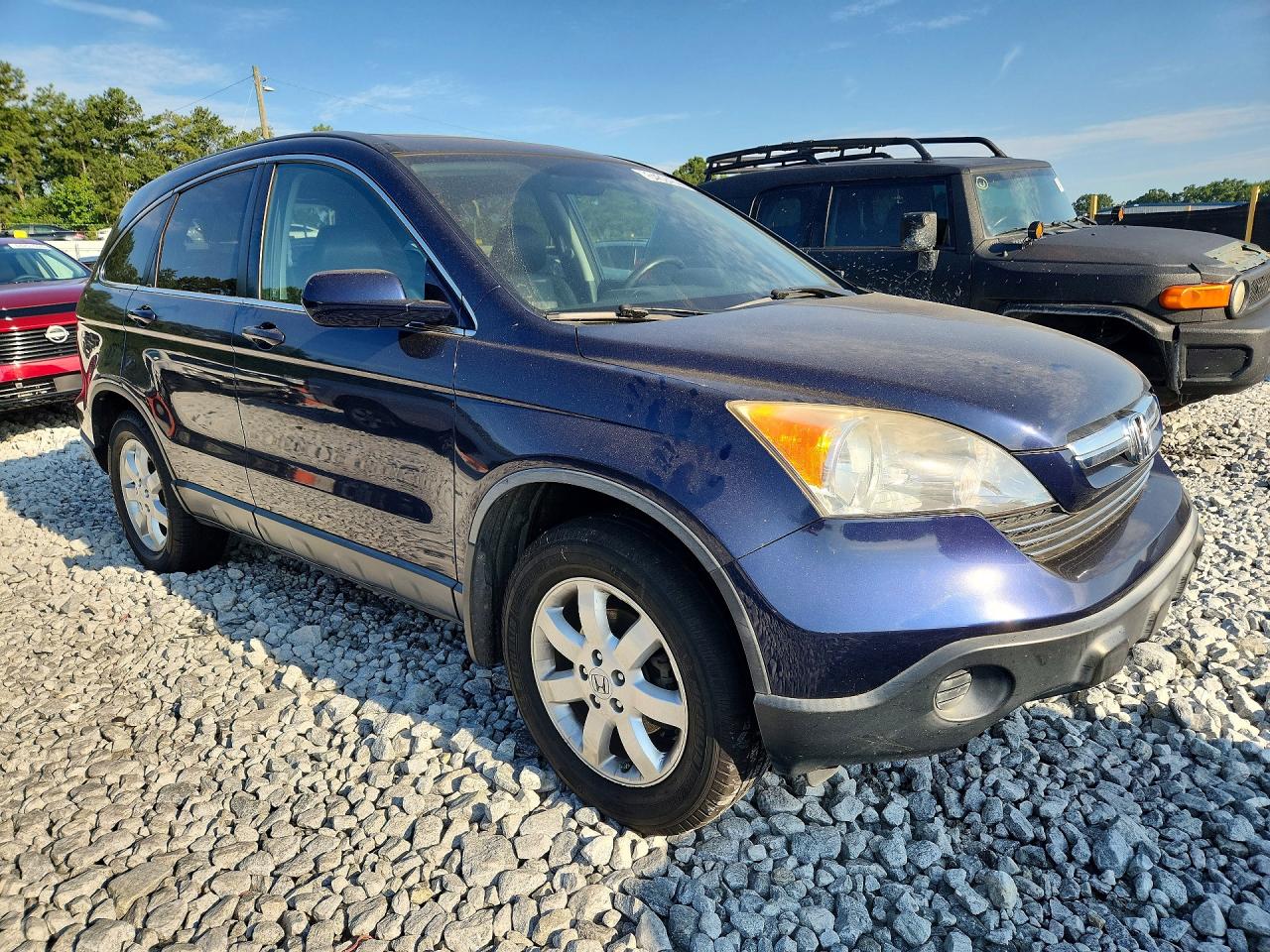 2007 Honda Cr-v Exl Blue vin: JHLRE38777C057495