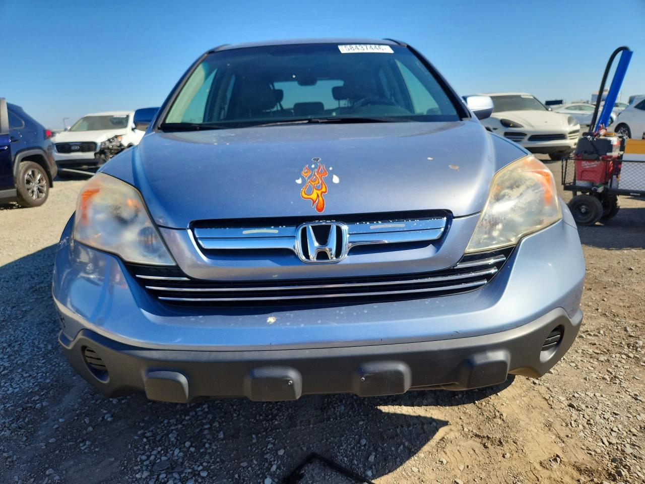 2008 Honda Cr-v Exl Blue vin: JHLRE38778C010713