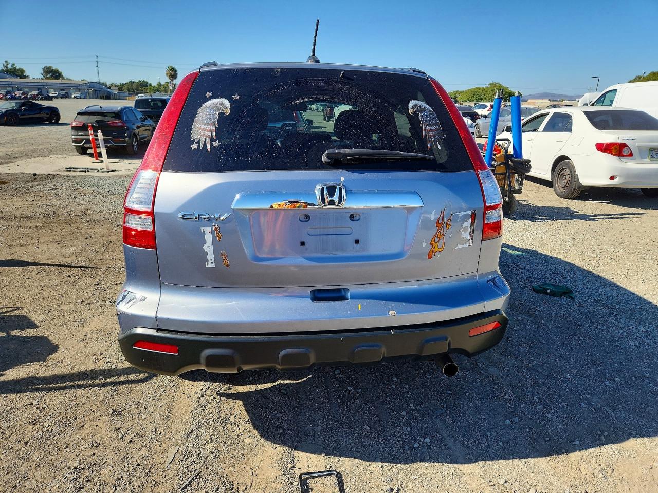 2008 Honda Cr-v Exl Blue vin: JHLRE38778C010713