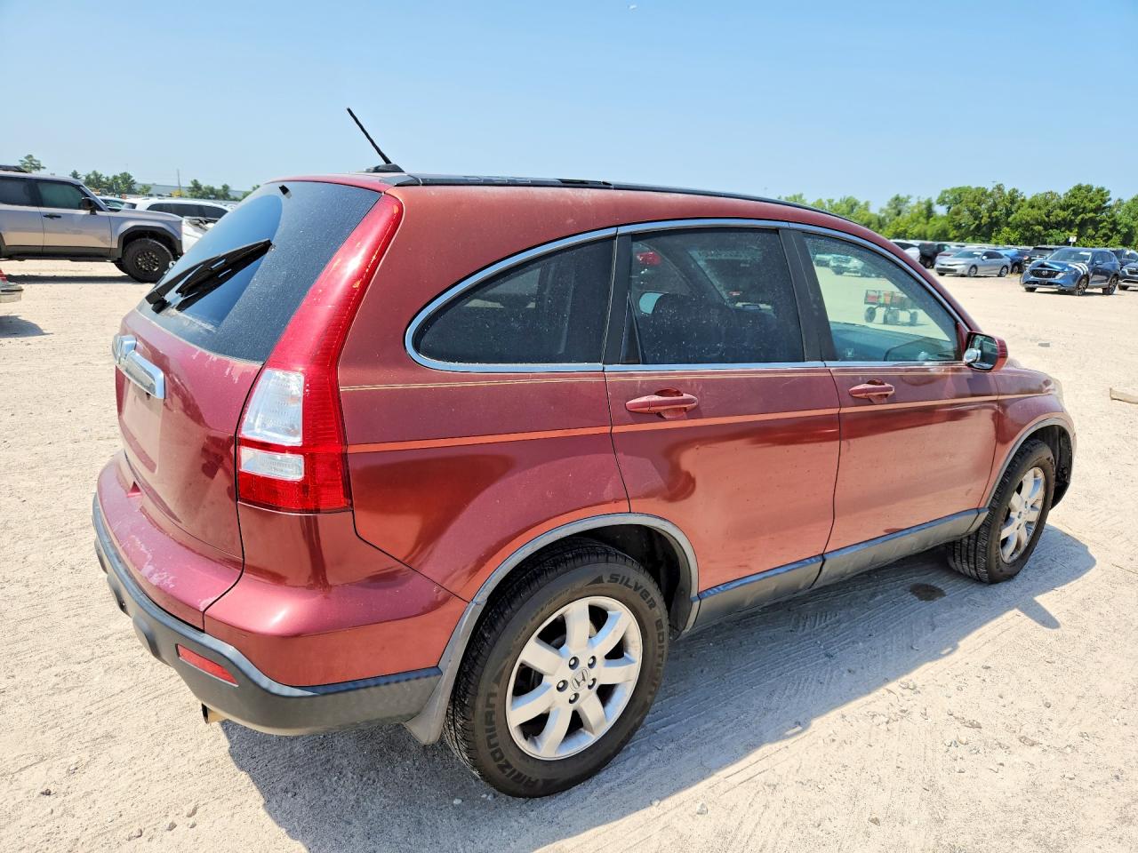 2008 Honda Cr-v Exl Red vin: JHLRE38778C038186