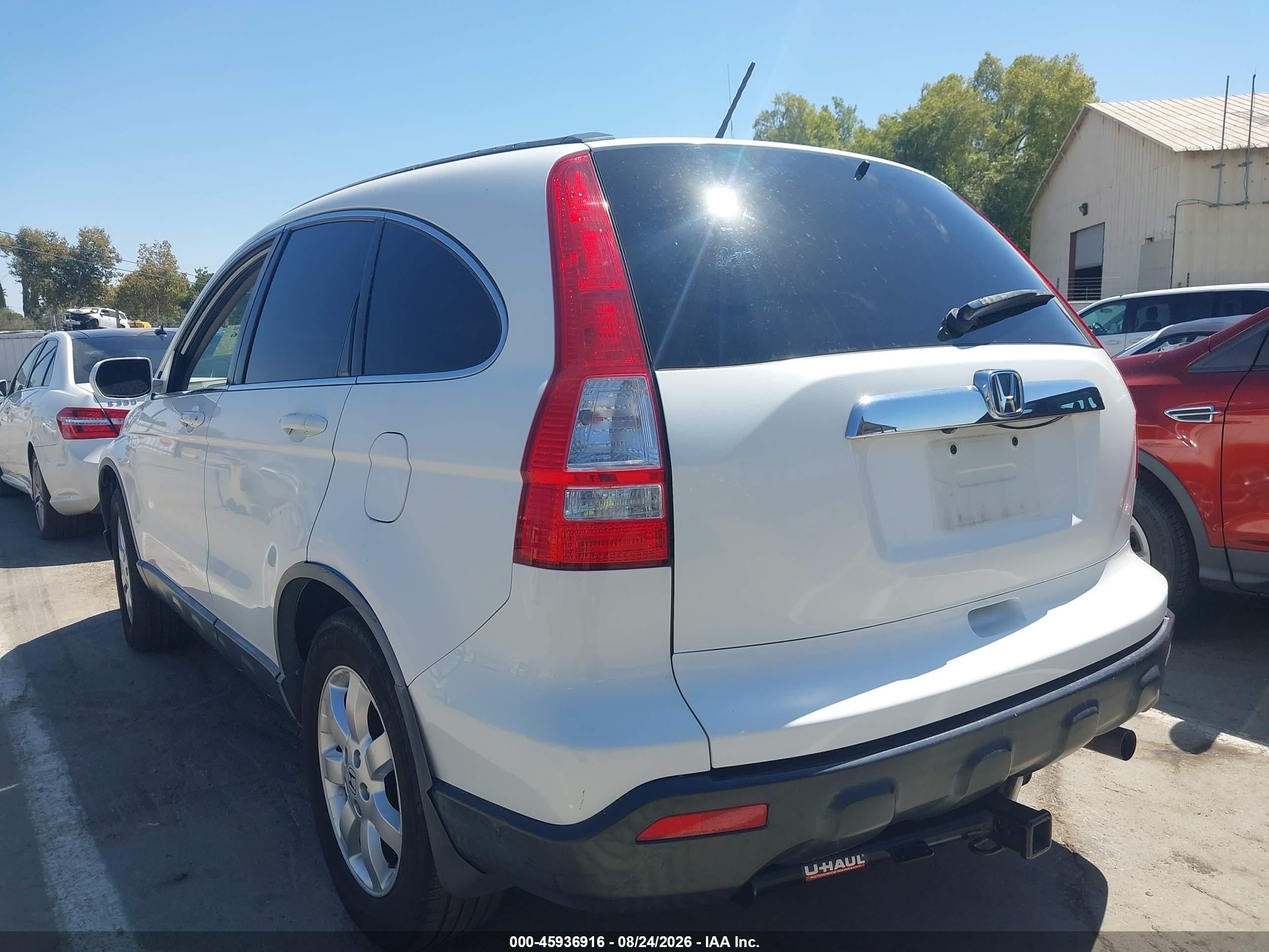 2008 Honda Cr-v Ex-l White vin: JHLRE38778C042884