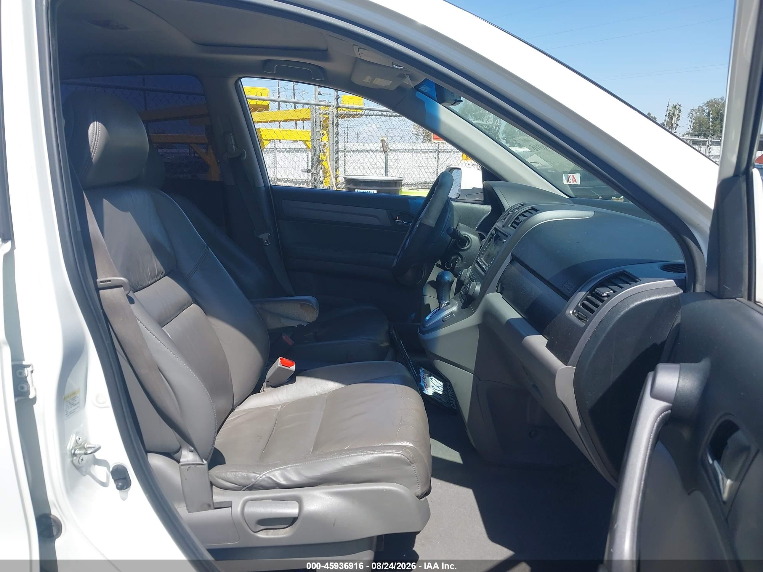 2008 Honda Cr-v Ex-l White vin: JHLRE38778C042884