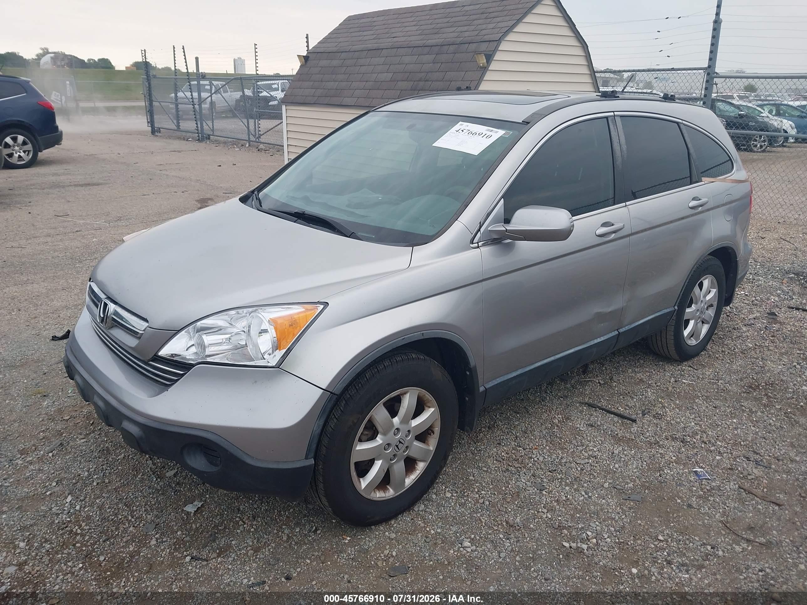 2008 Honda Cr-v Ex-l Silver vin: JHLRE38778C042965