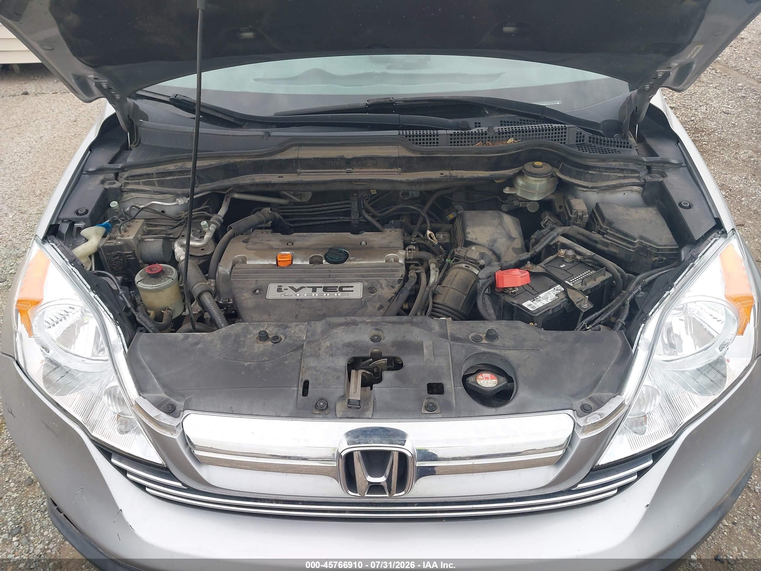 2008 Honda Cr-v Ex-l Silver vin: JHLRE38778C042965