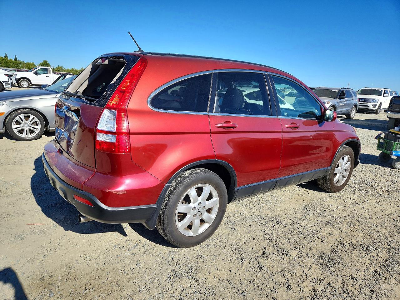 2008 Honda Cr-v Exl Red vin: JHLRE38778C049110