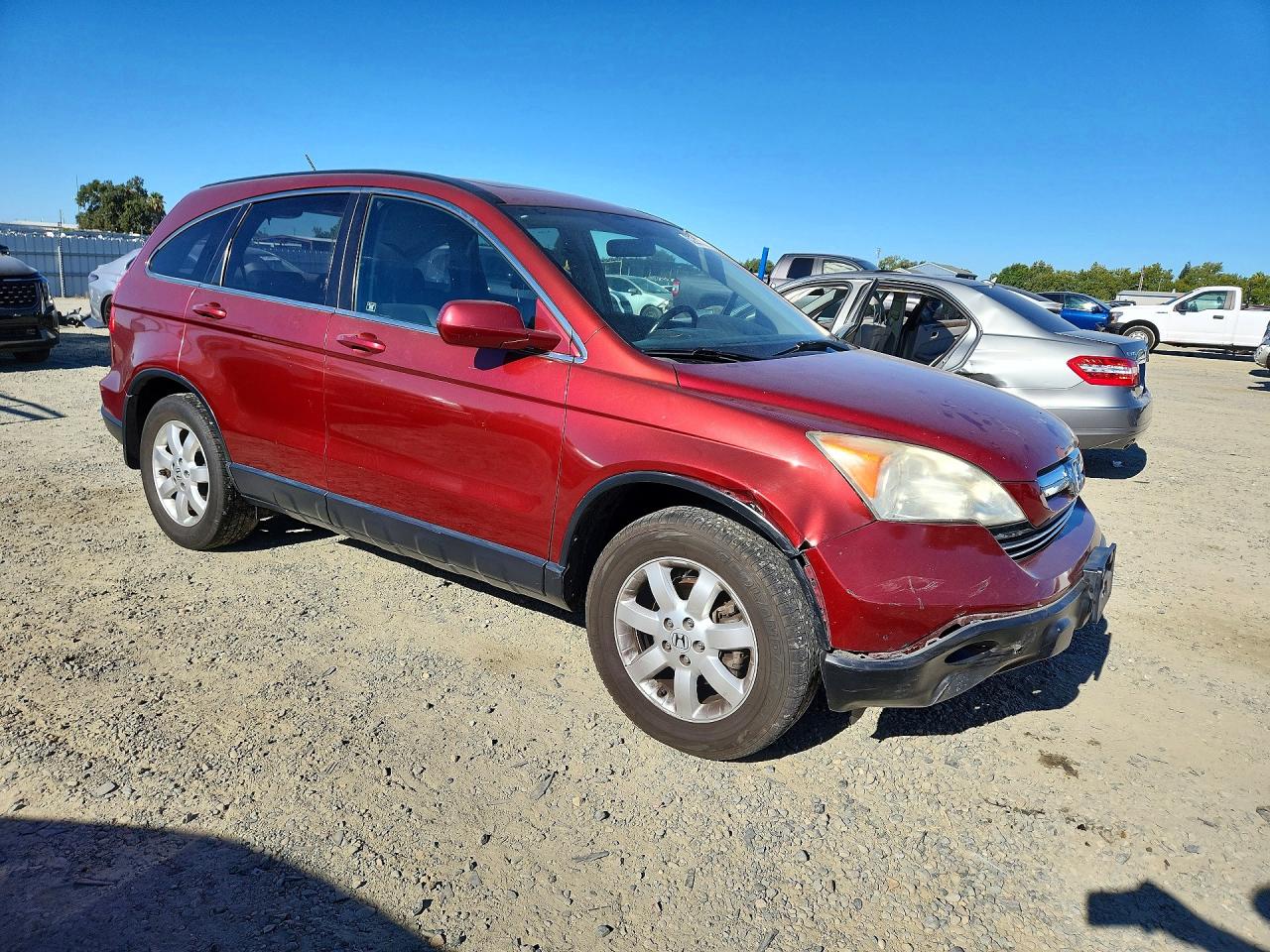 2008 Honda Cr-v Exl Red vin: JHLRE38778C049110