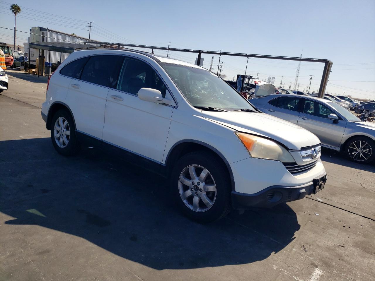 2008 Honda Cr-v Exl White vin: JHLRE38778C058339