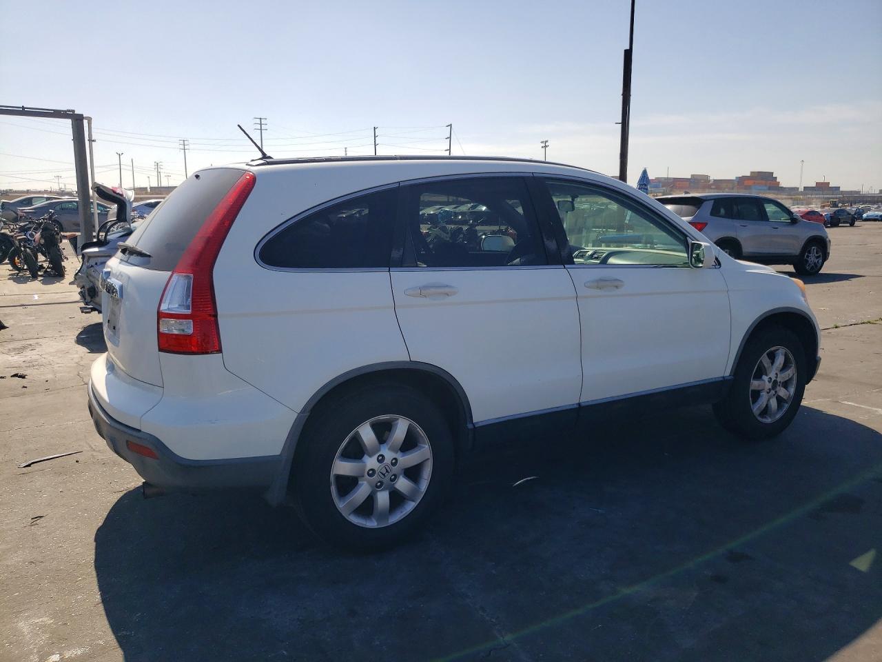 2008 Honda Cr-v Exl White vin: JHLRE38778C058339