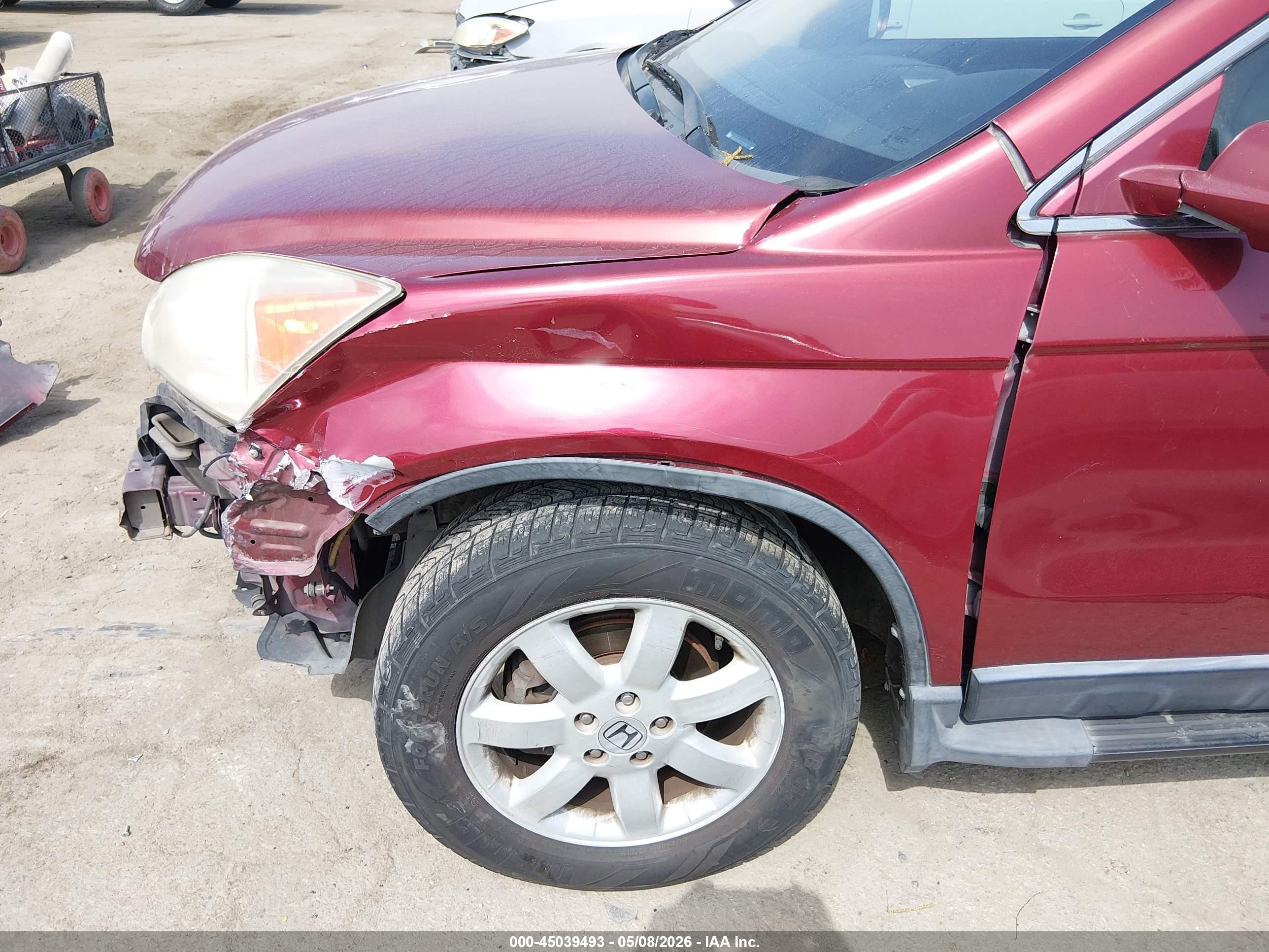 2007 Honda Cr-v Ex-l Red vin: JHLRE38787C013280