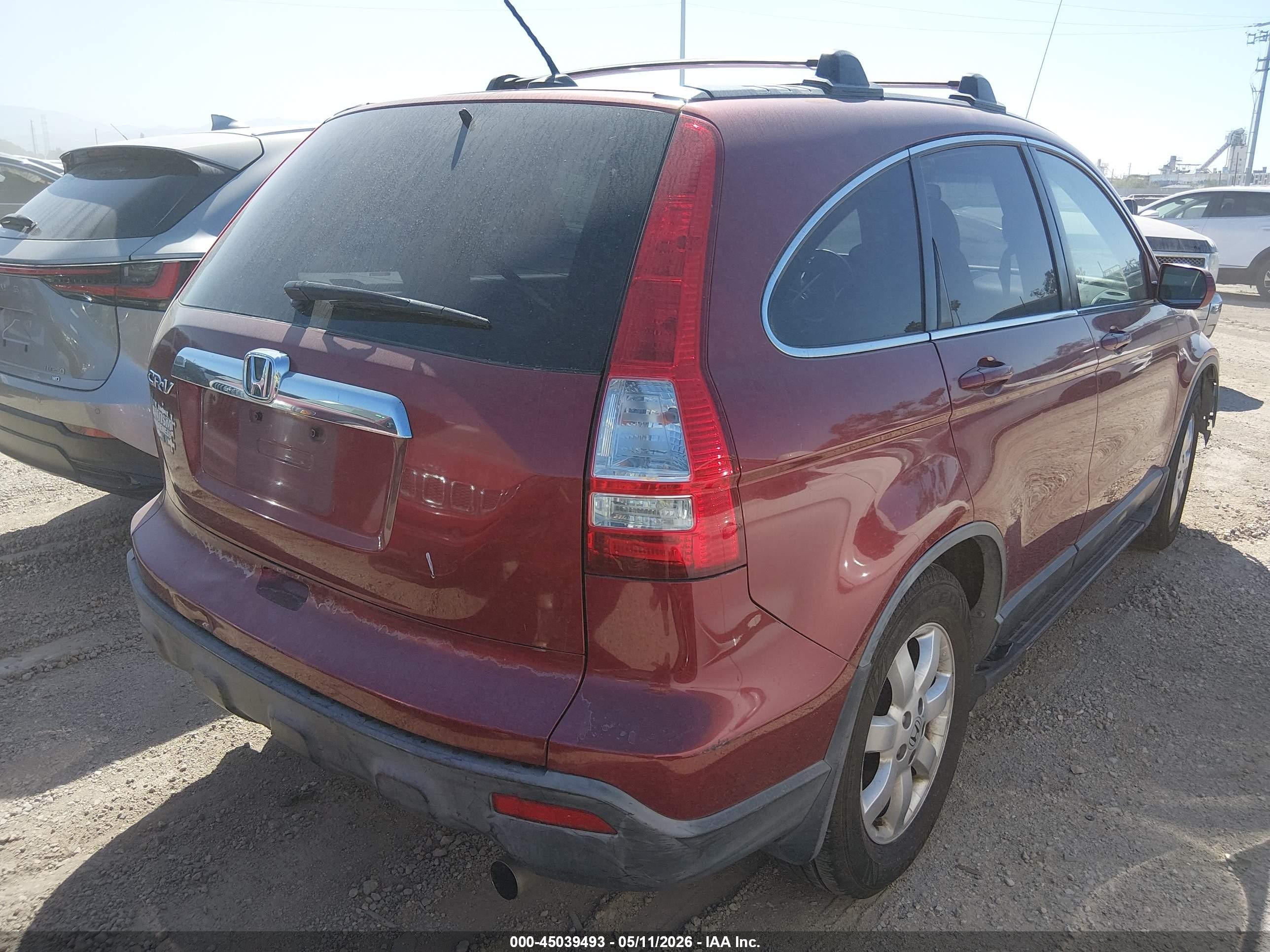 2007 Honda Cr-v Ex-l Red vin: JHLRE38787C013280