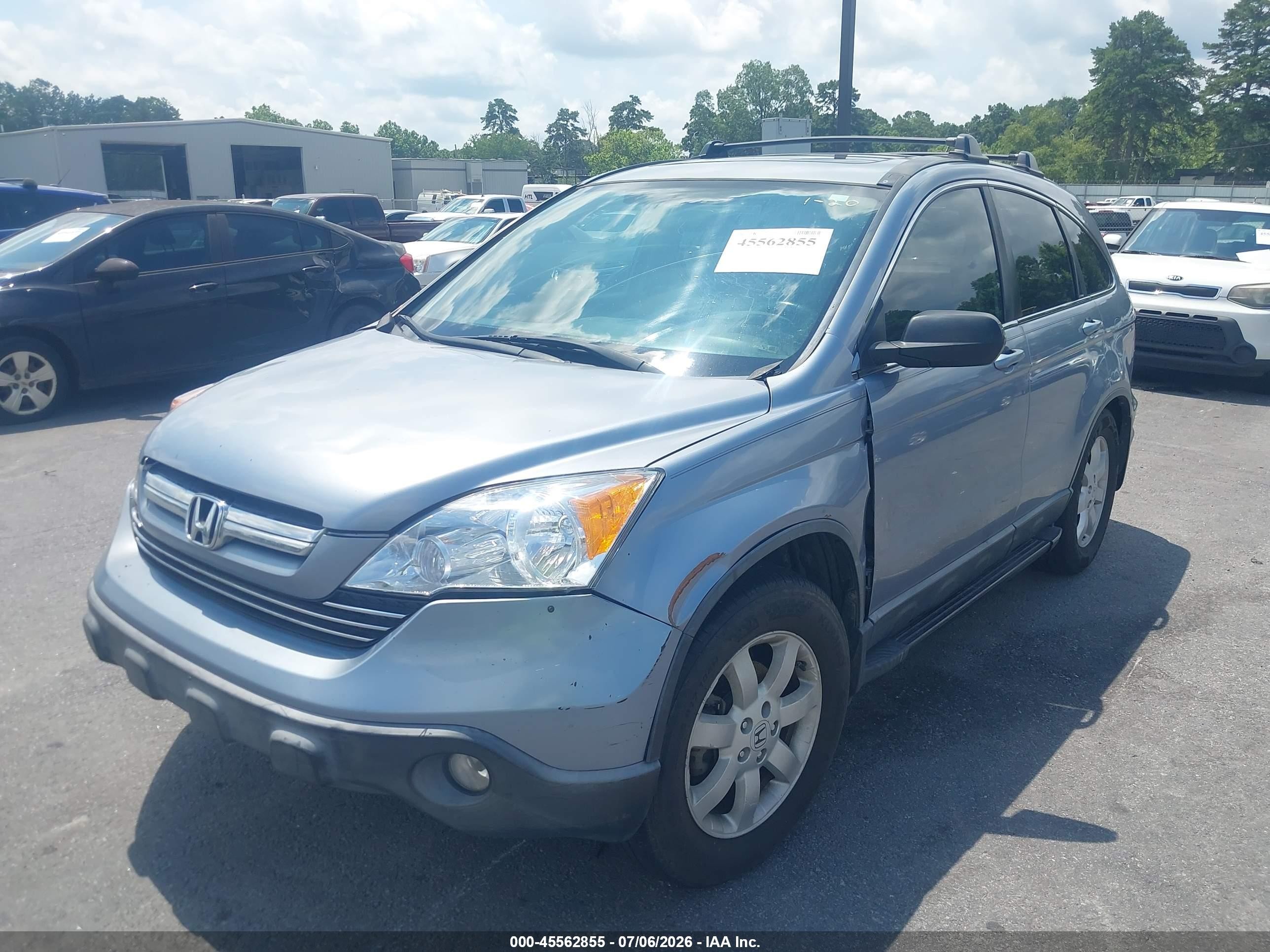 2007 Honda Cr-v Ex-l Light Blue vin: JHLRE38787C022707