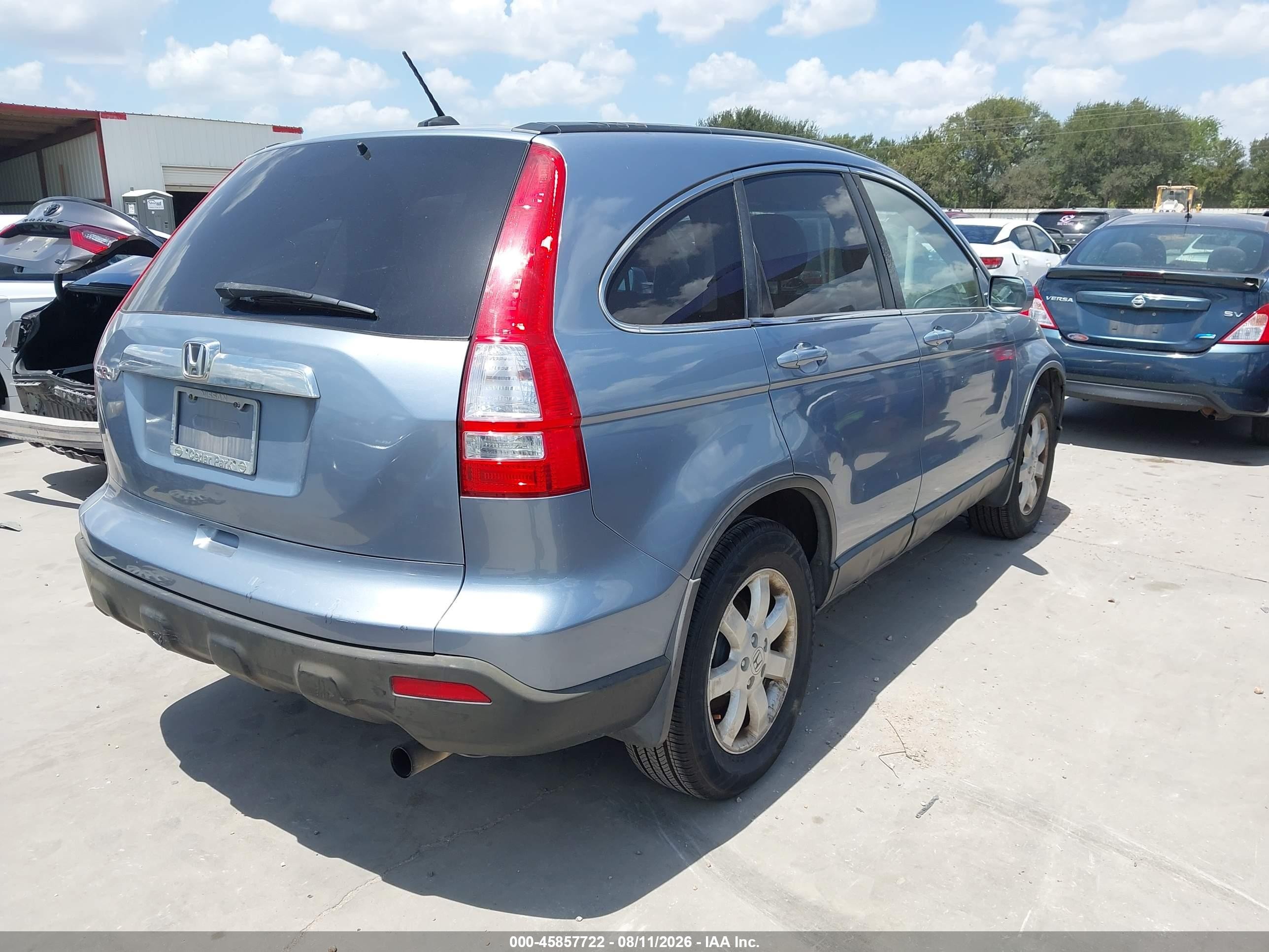 2007 Honda Cr-v Ex-l Light Blue vin: JHLRE38787C027289