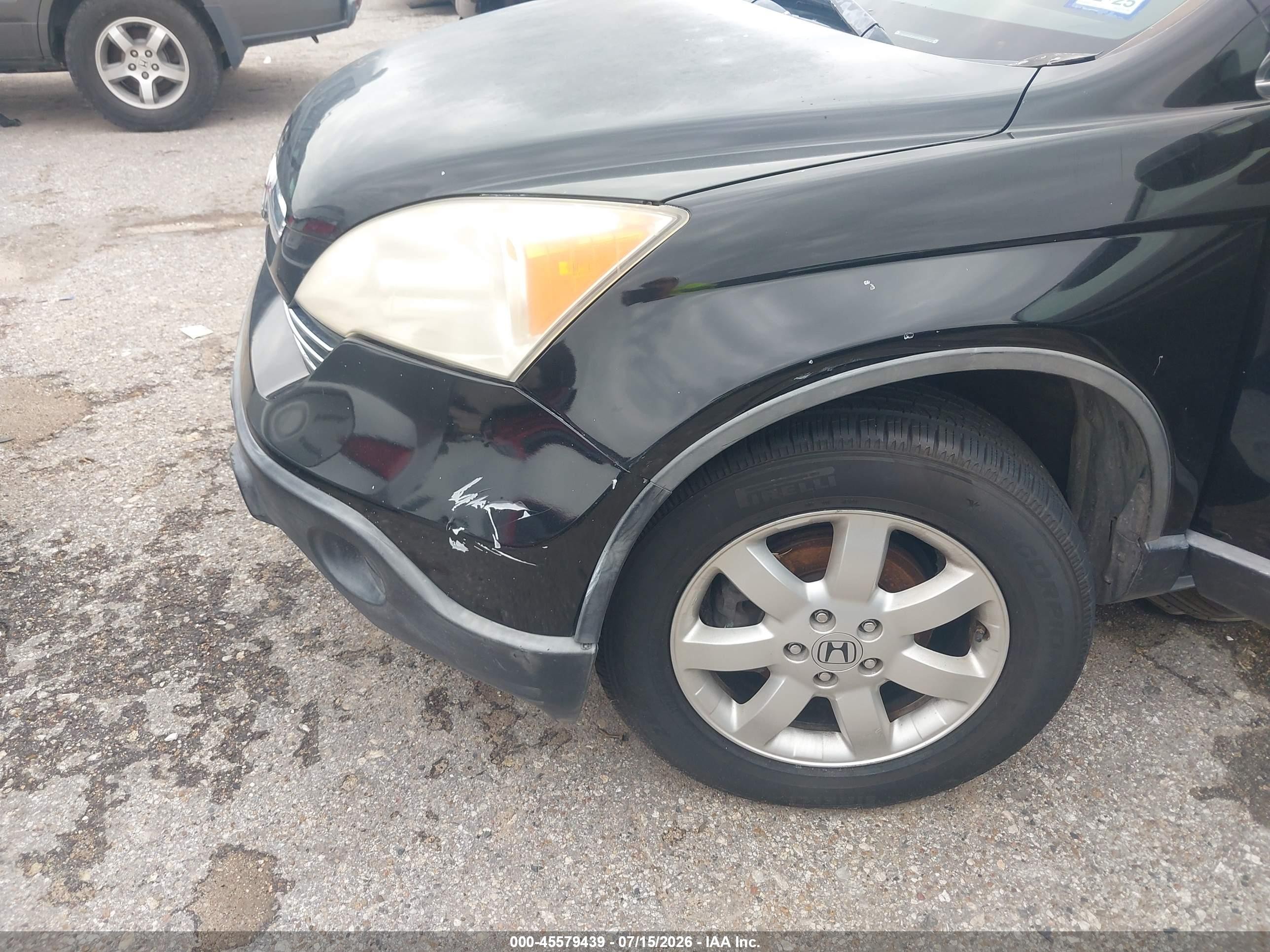 2008 Honda Cr-v Ex-l Black vin: JHLRE38788C012146