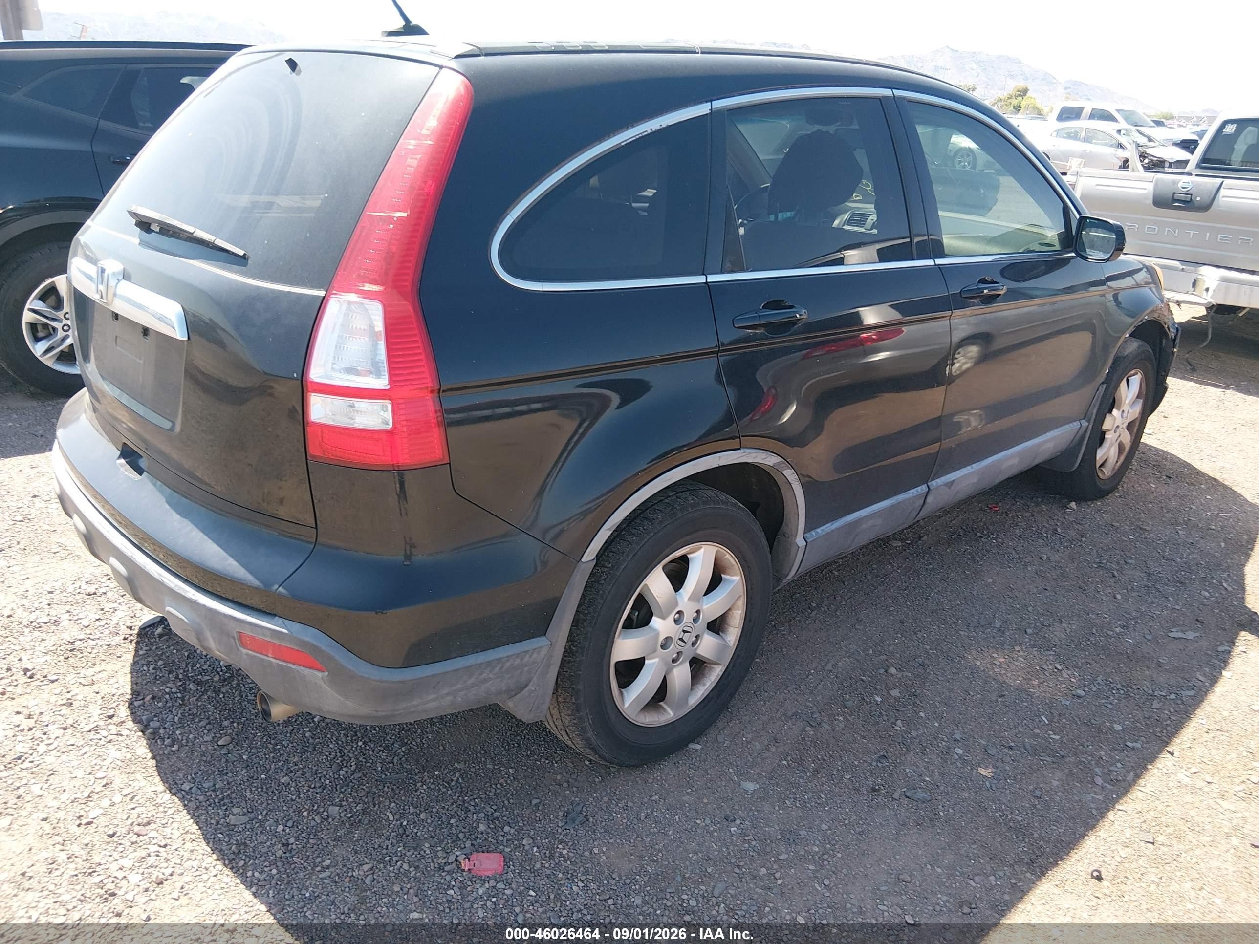 2008 Honda Cr-v Ex-l Black vin: JHLRE38788C024071