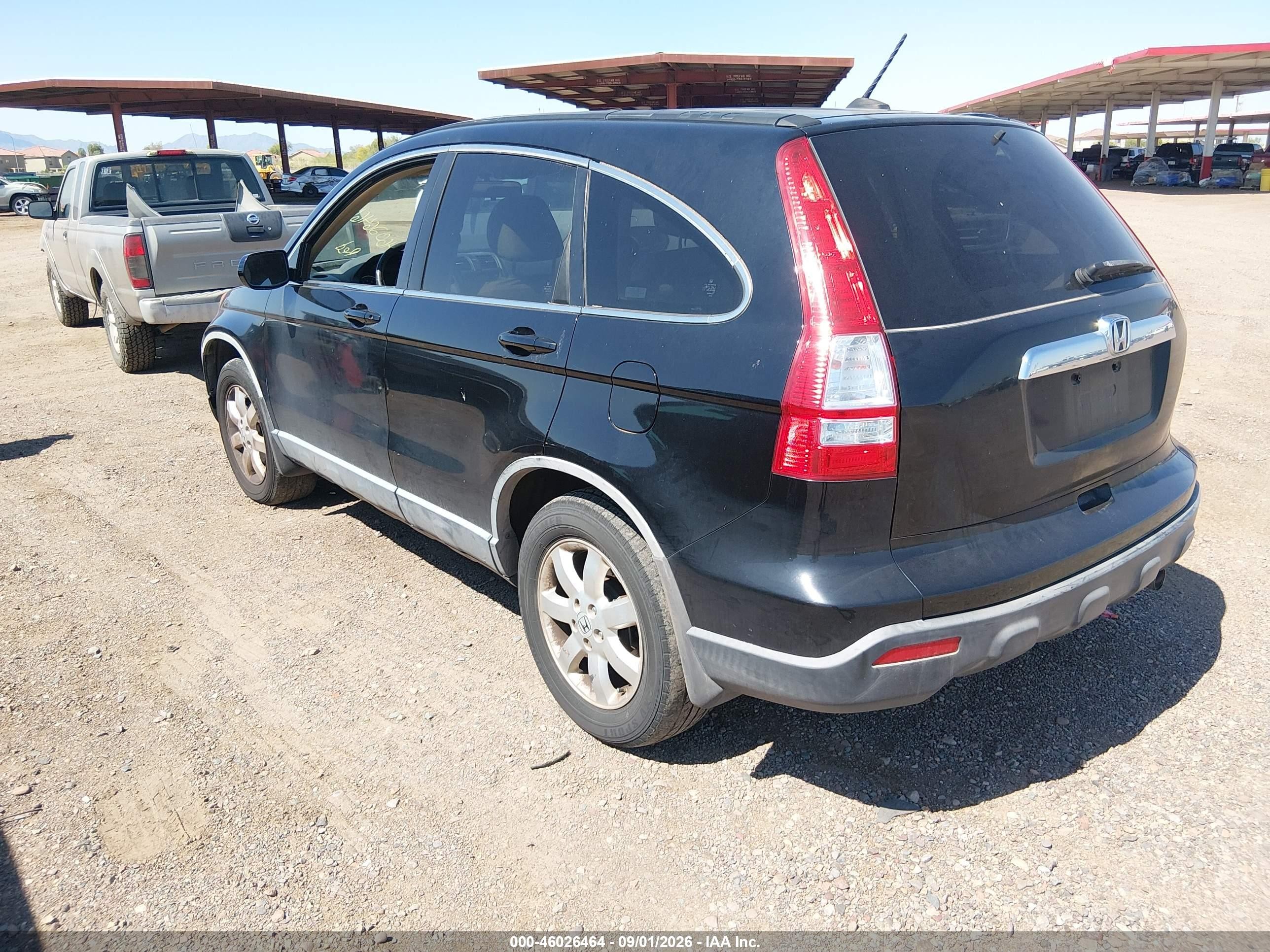 2008 Honda Cr-v Ex-l Black vin: JHLRE38788C024071