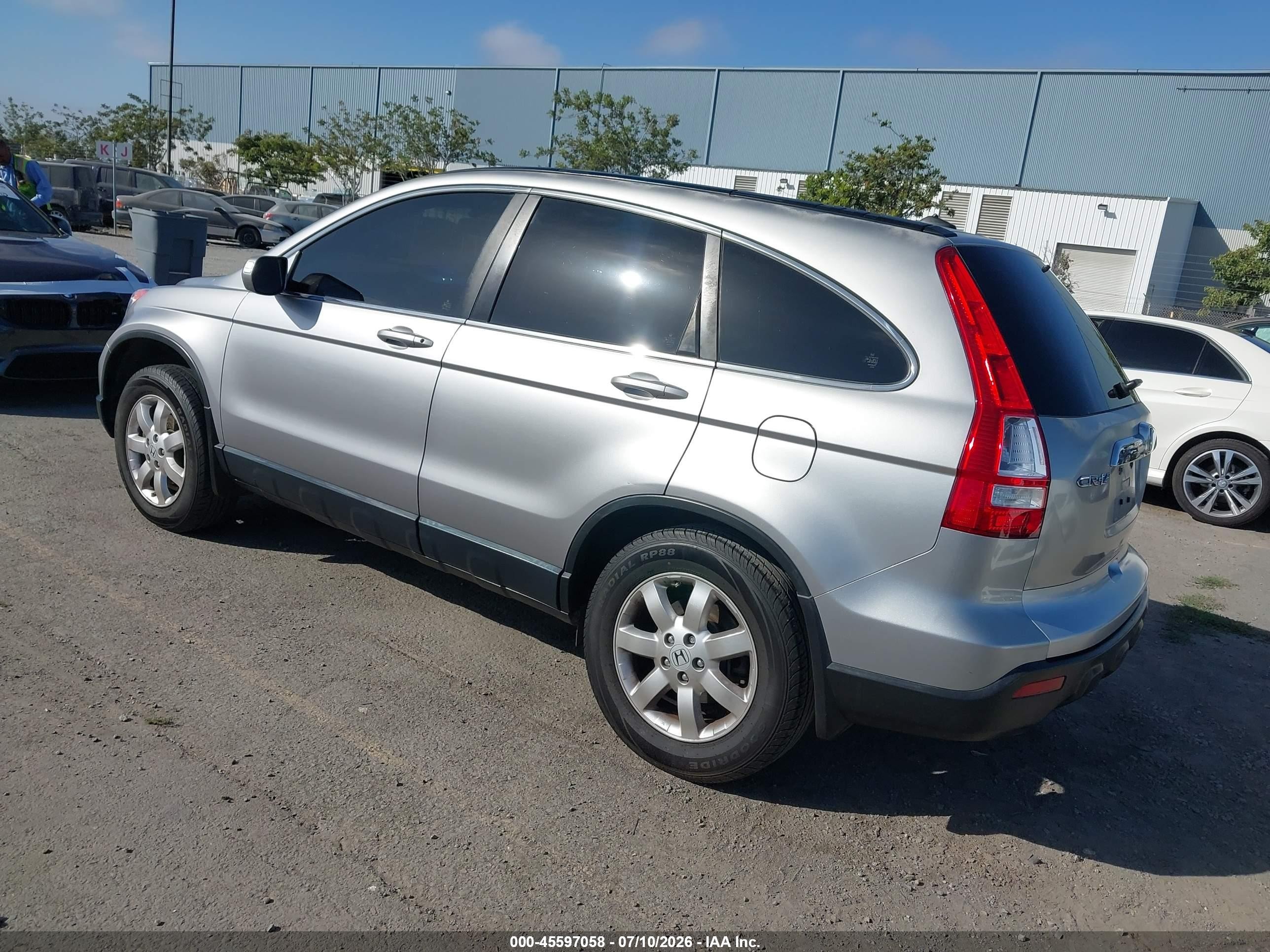 2008 Honda Cr-v Ex-l Silver vin: JHLRE38788C053831