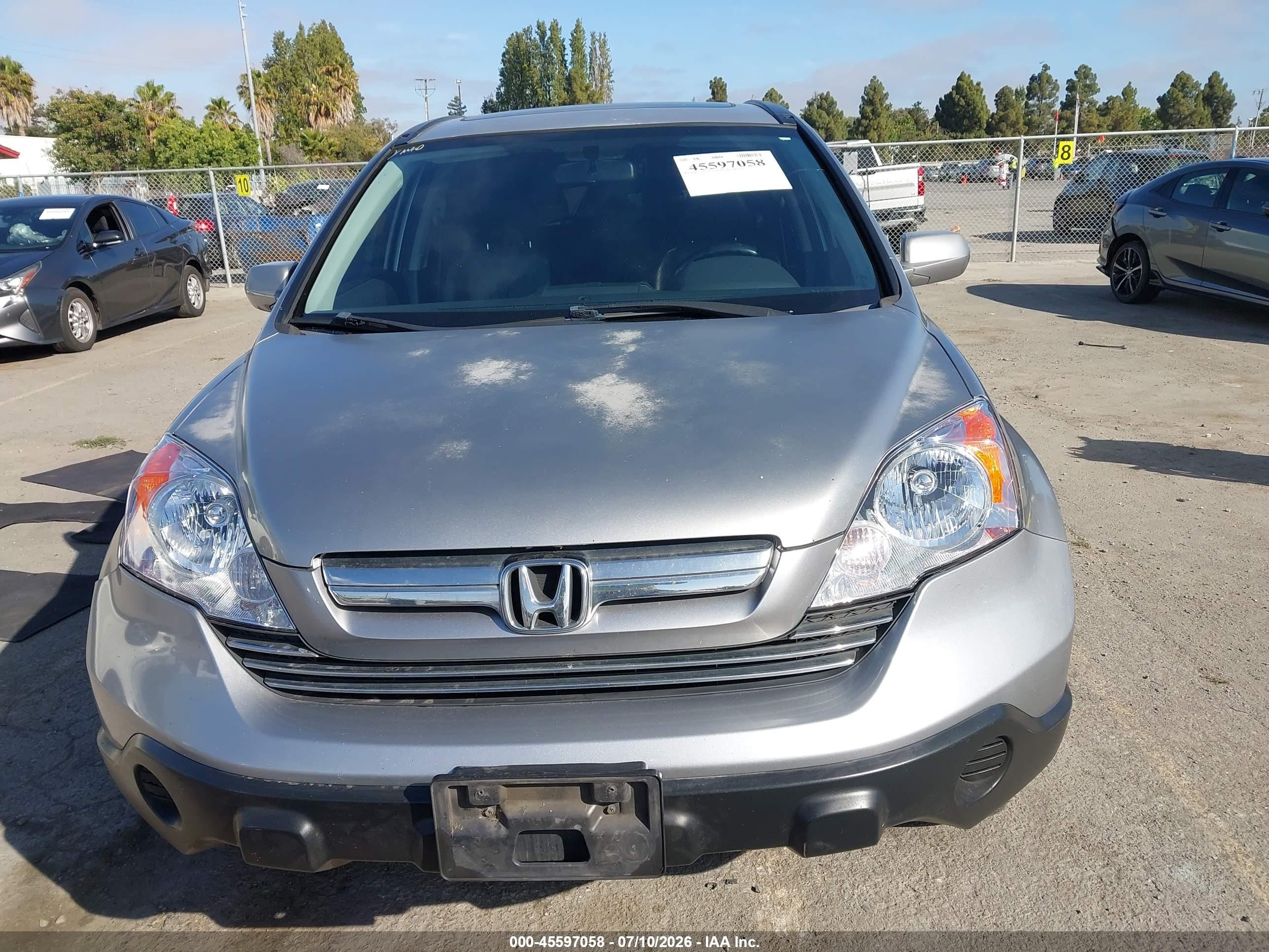 2008 Honda Cr-v Ex-l Silver vin: JHLRE38788C053831