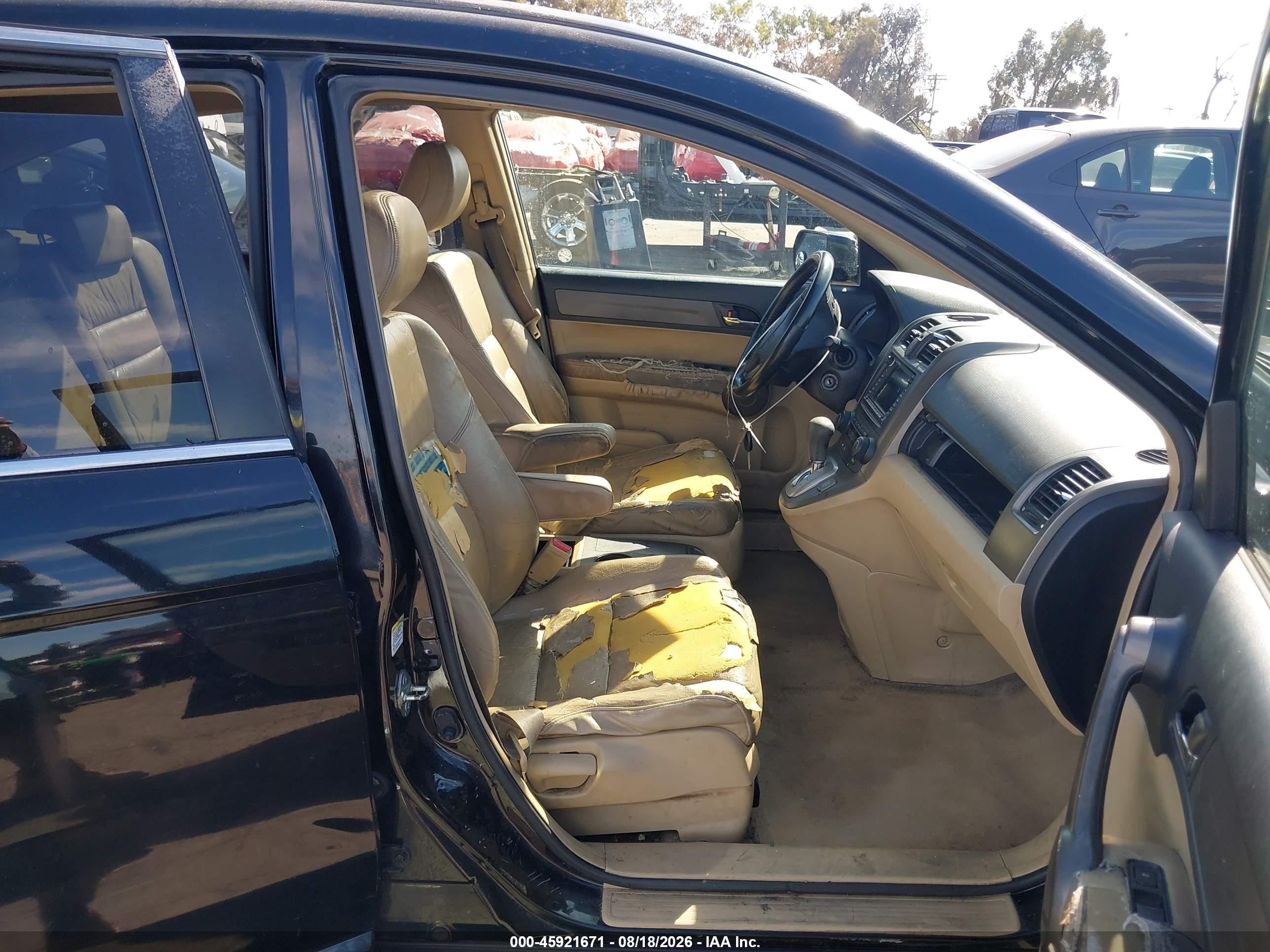 2009 Honda Cr-v Ex-l Черный vin: JHLRE38789C011449