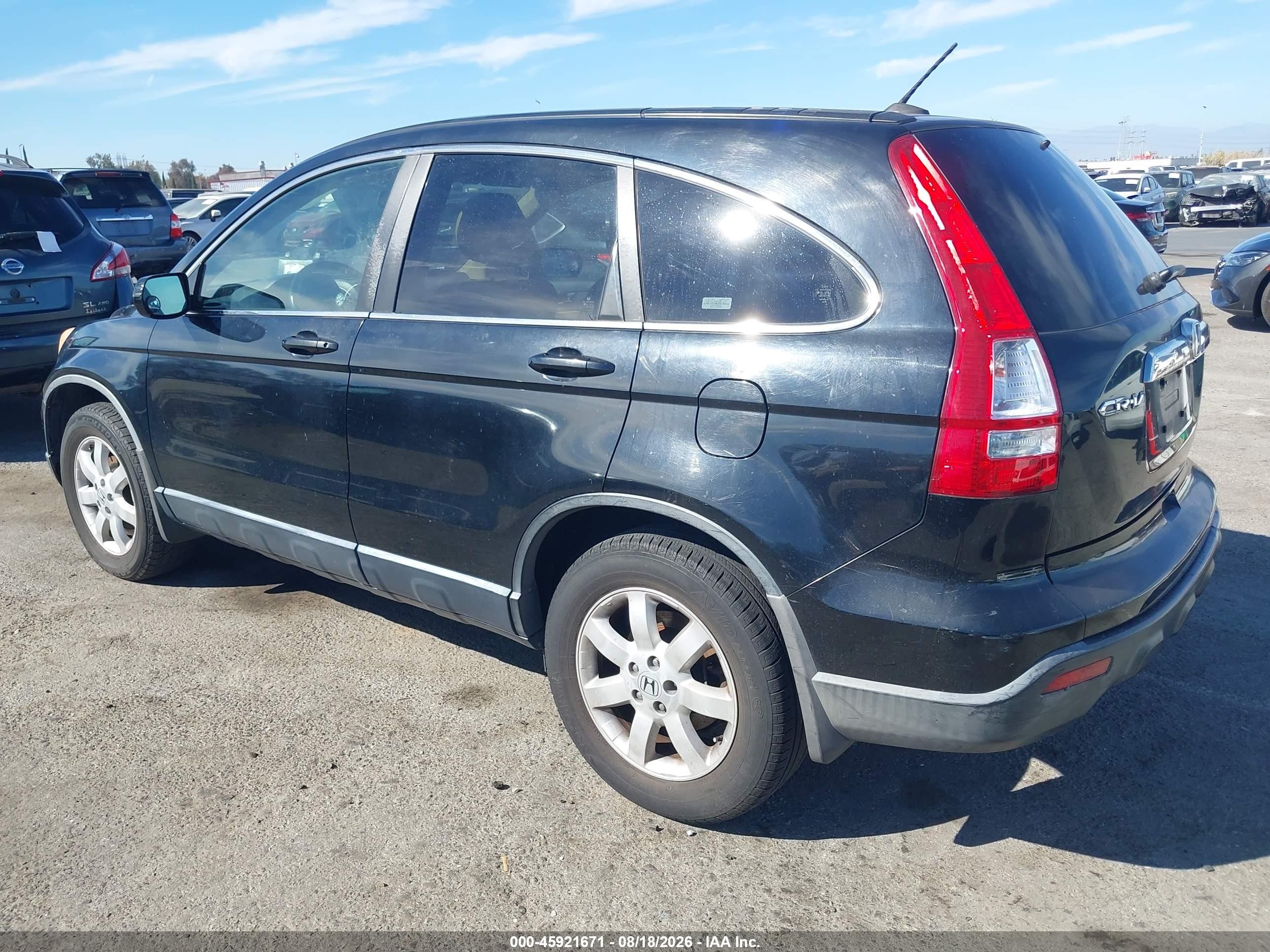 2009 Honda Cr-v Ex-l Черный vin: JHLRE38789C011449