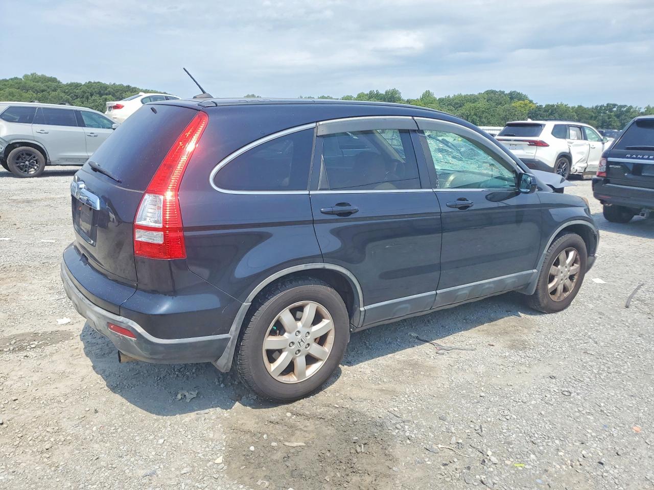 2007 Honda Cr-v Exl Black vin: JHLRE38797C020285