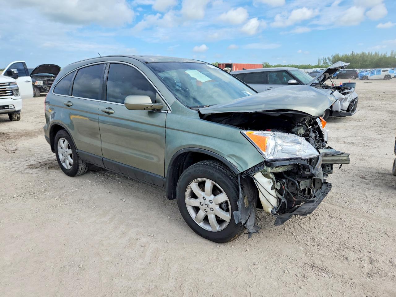 2007 Honda Cr-v Exl Green vin: JHLRE38797C025549