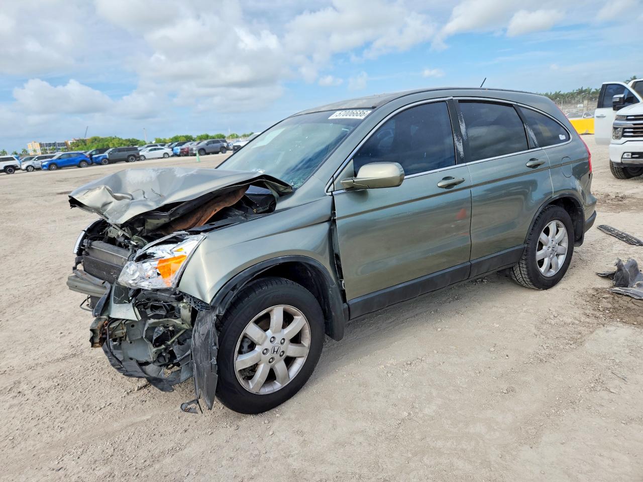 2007 Honda Cr-v Exl Green vin: JHLRE38797C025549