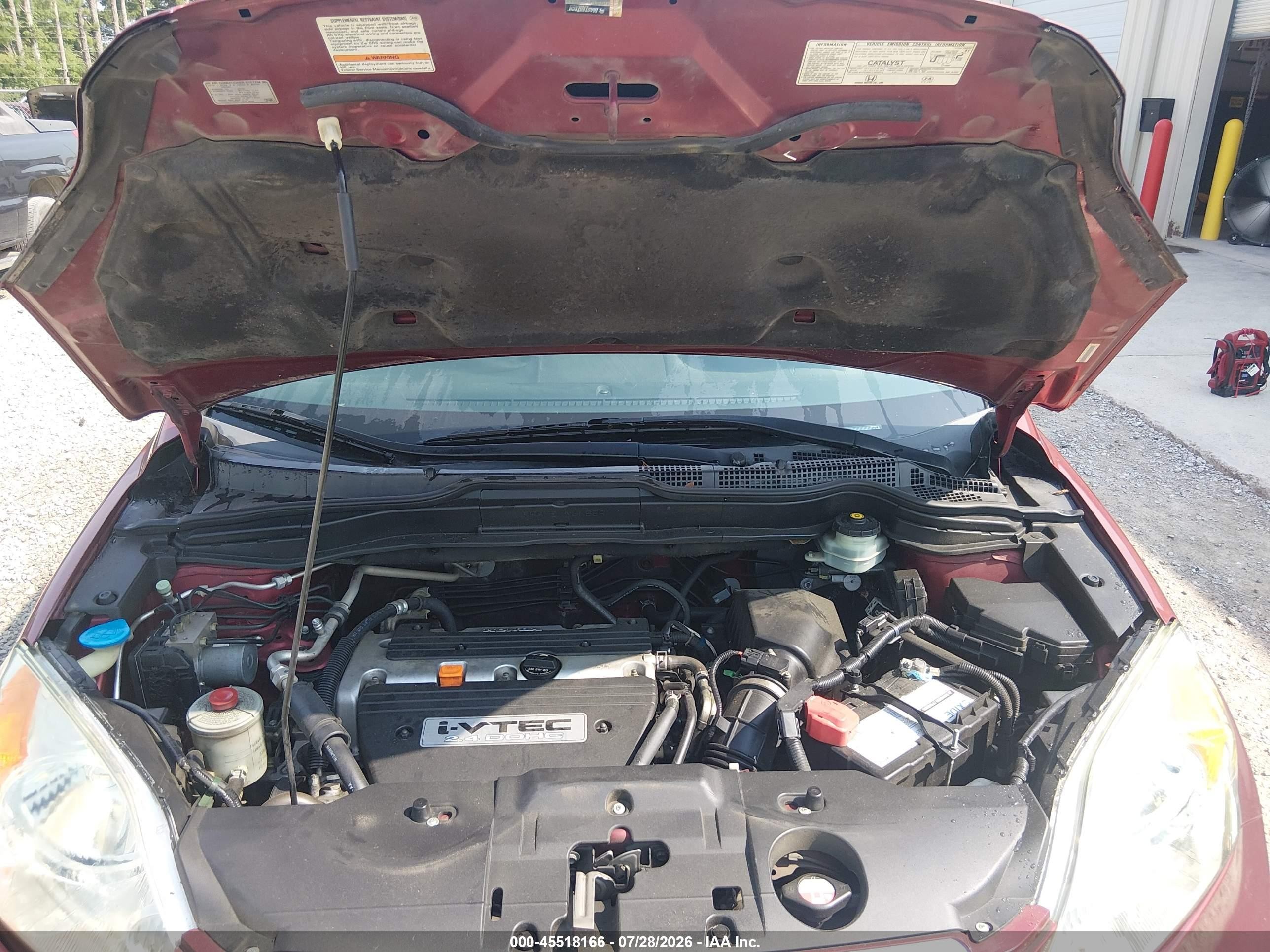 2007 Honda Cr-v Ex-l Red vin: JHLRE38797C029097