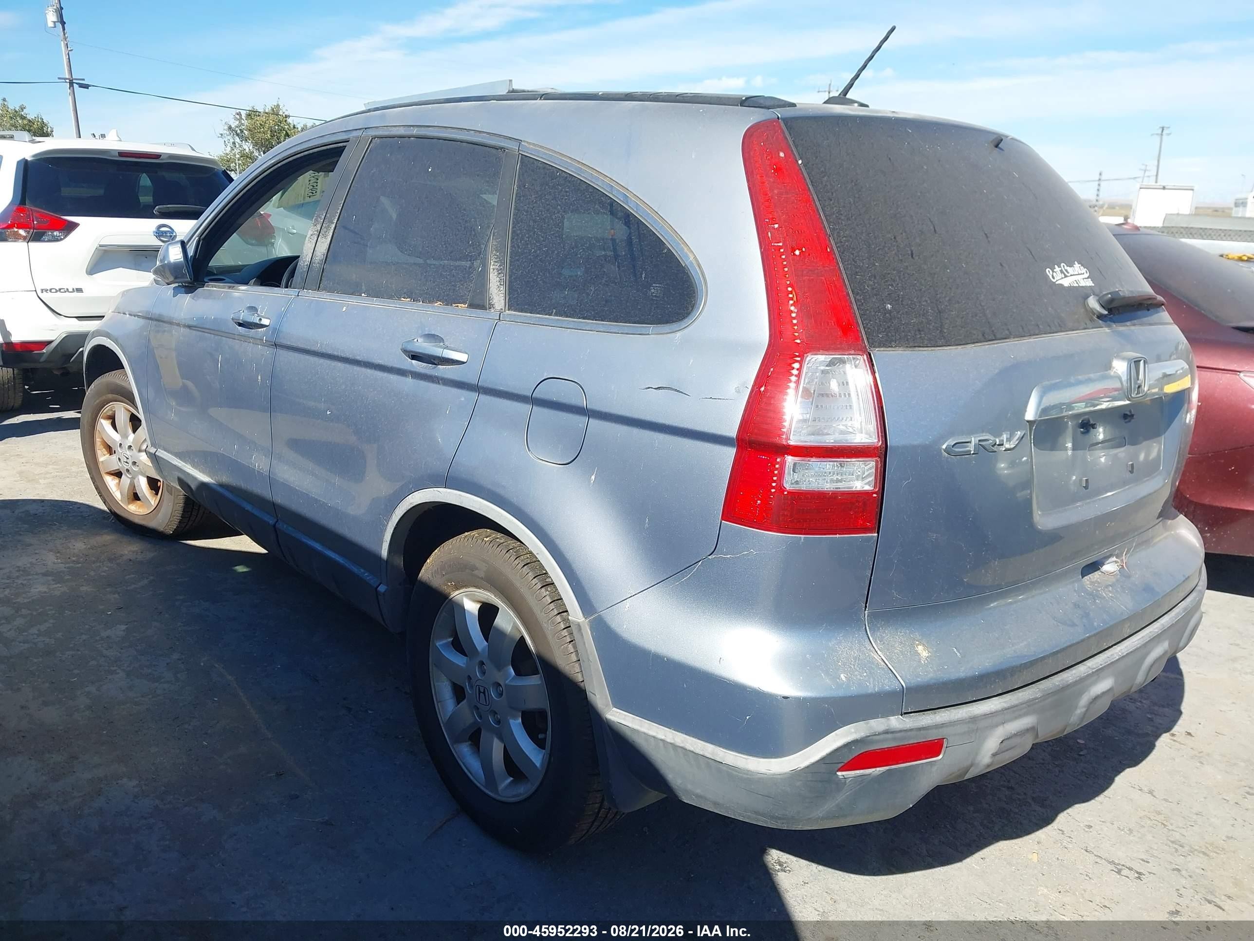 2007 Honda Cr-v Ex-l Light Blue vin: JHLRE38797C050080