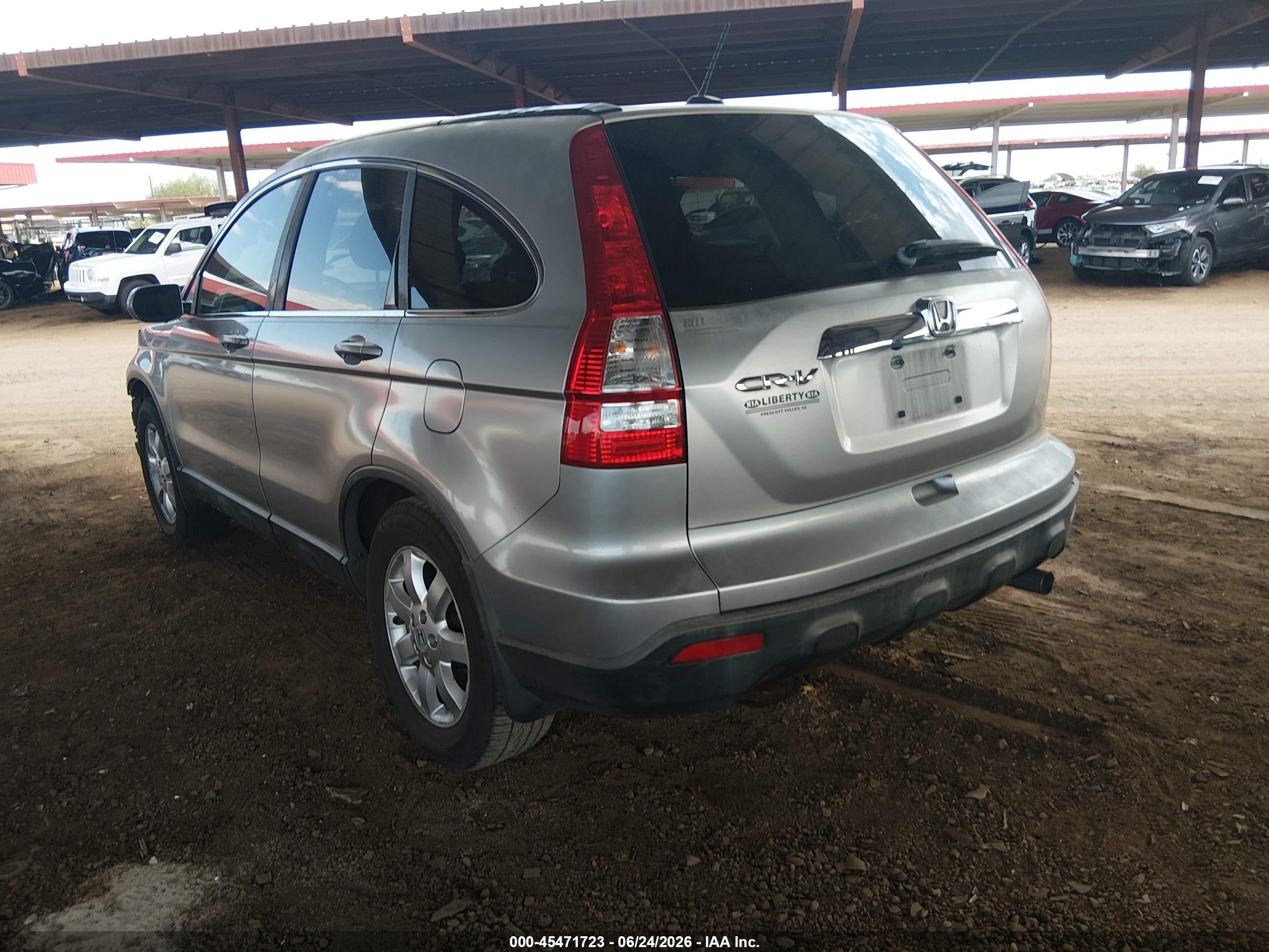 2007 Honda Cr-v Ex-l Silver vin: JHLRE38797C057014