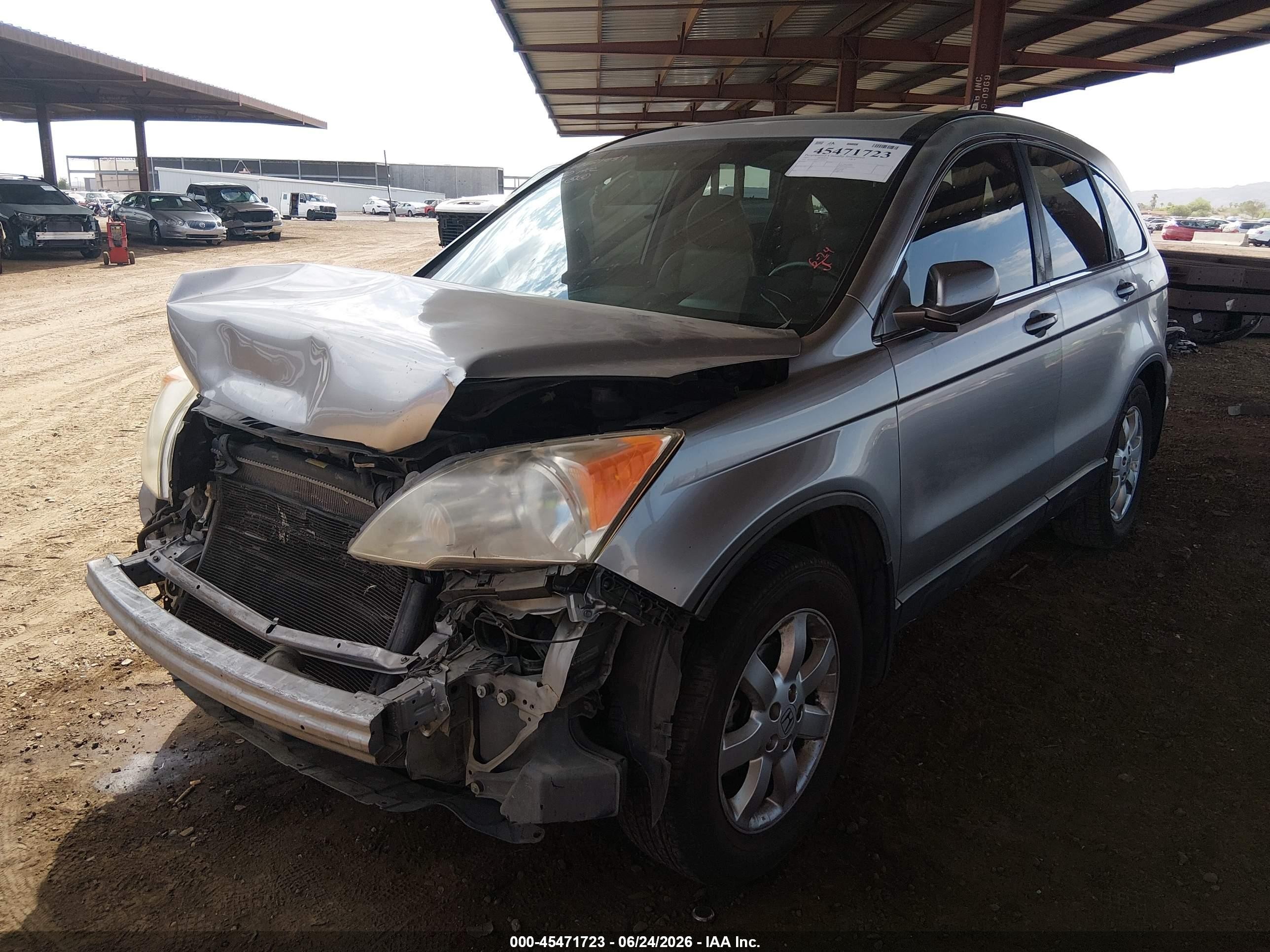 2007 Honda Cr-v Ex-l Silver vin: JHLRE38797C057014
