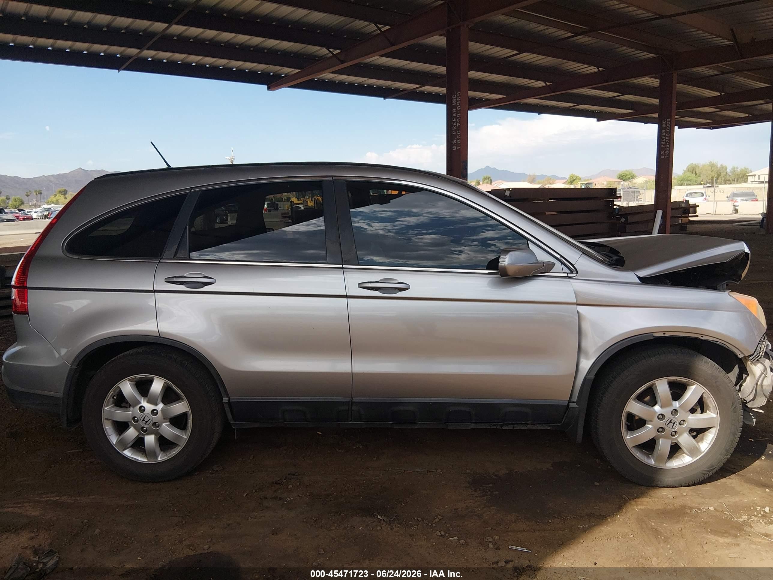 2007 Honda Cr-v Ex-l Silver vin: JHLRE38797C057014