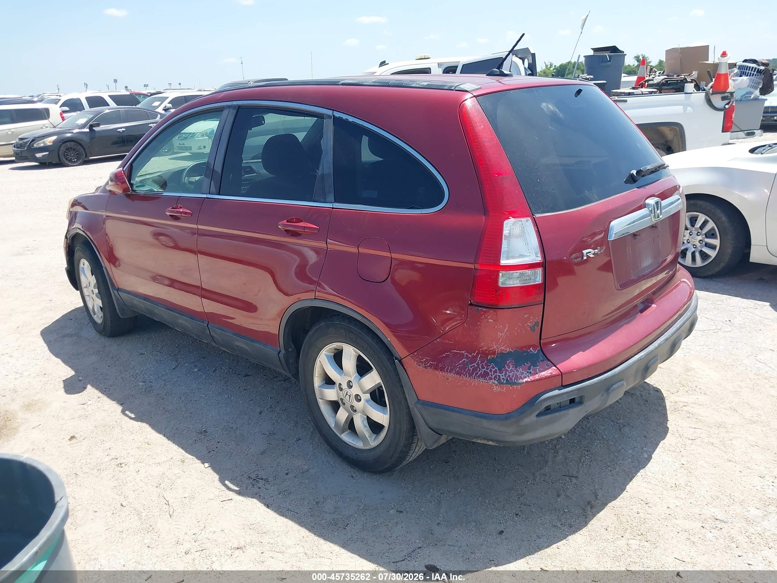 2007 Honda Cr-v Ex-l Red vin: JHLRE38797C066568