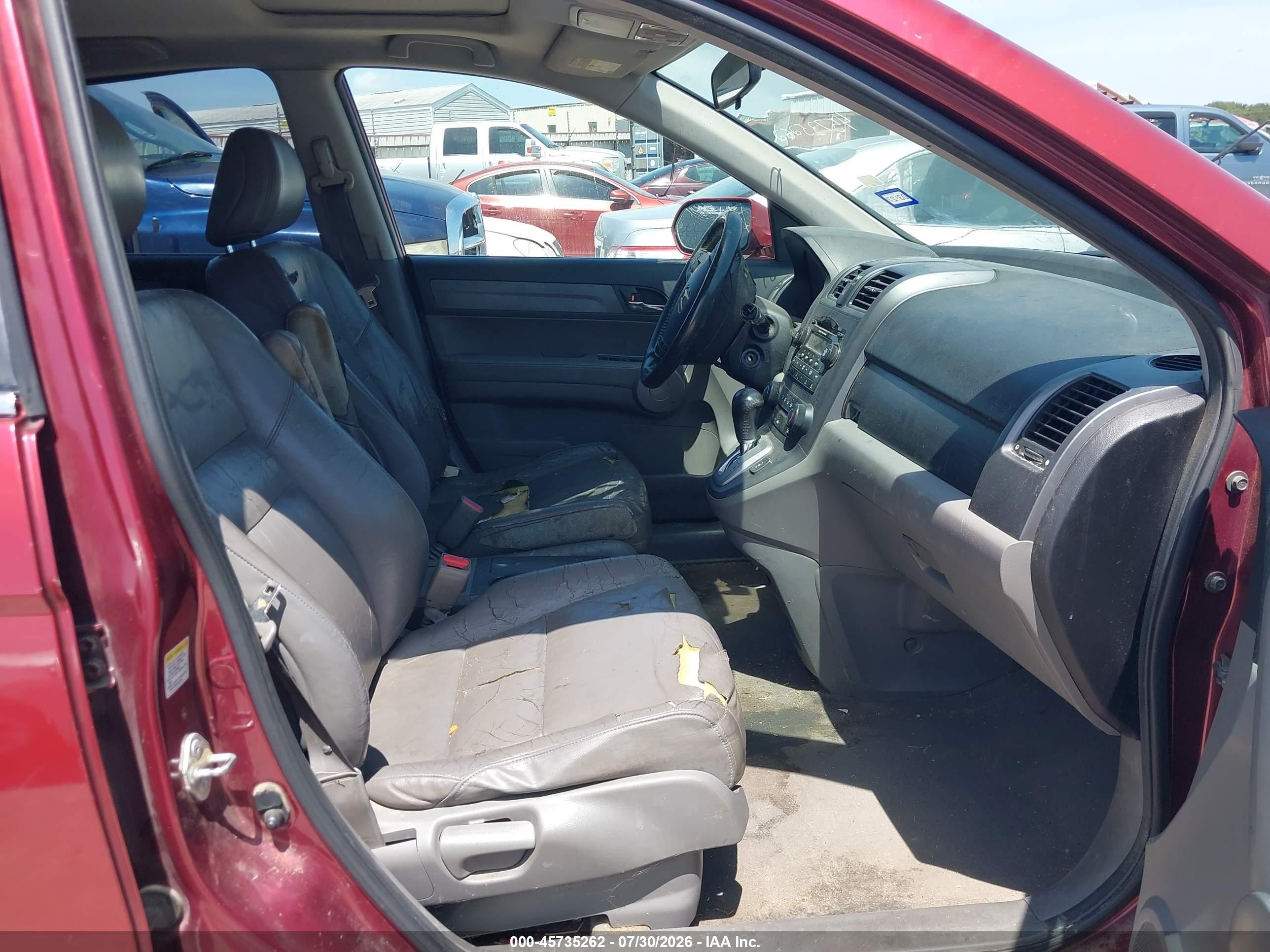 2007 Honda Cr-v Ex-l Red vin: JHLRE38797C066568