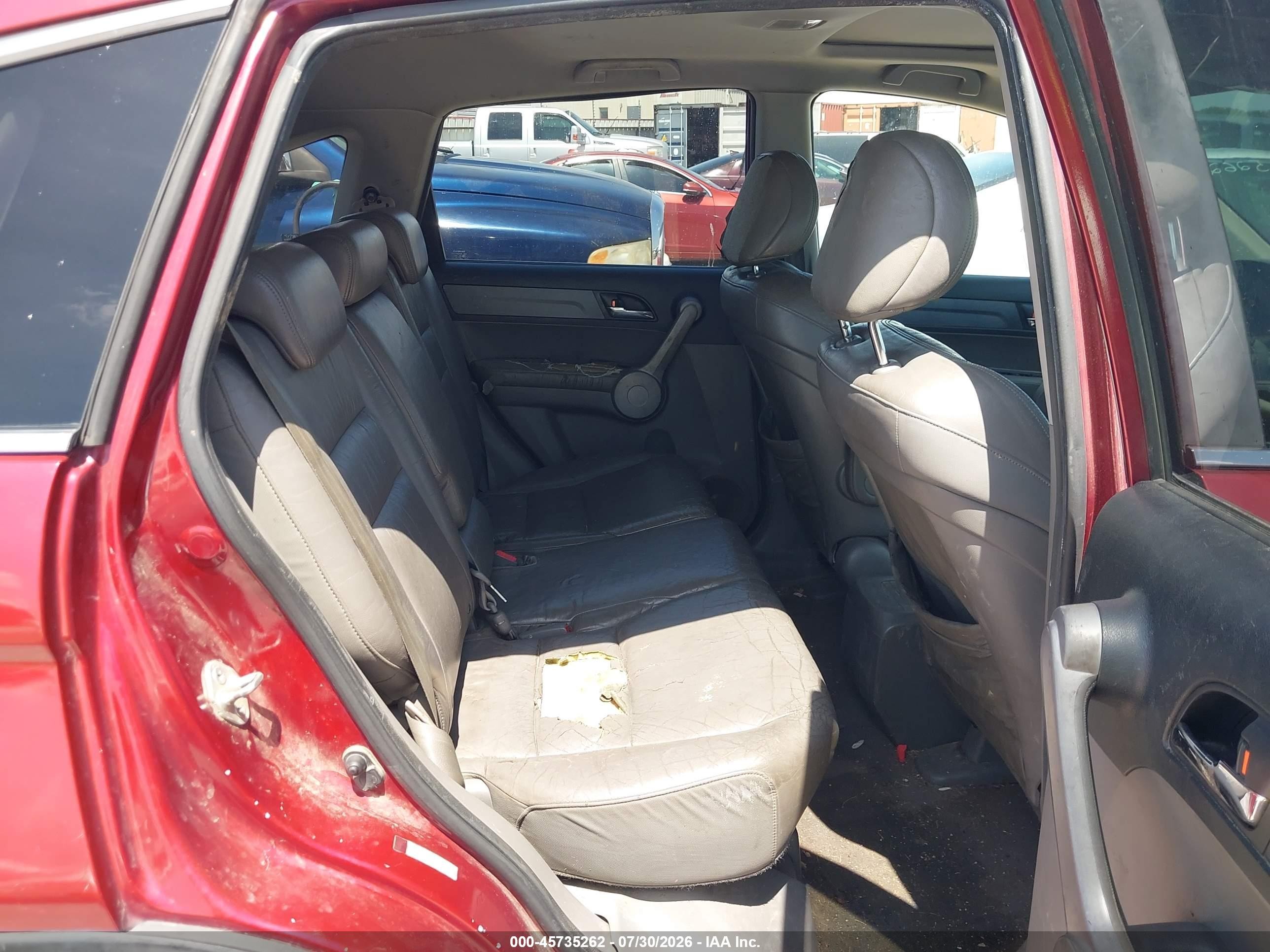 2007 Honda Cr-v Ex-l Red vin: JHLRE38797C066568