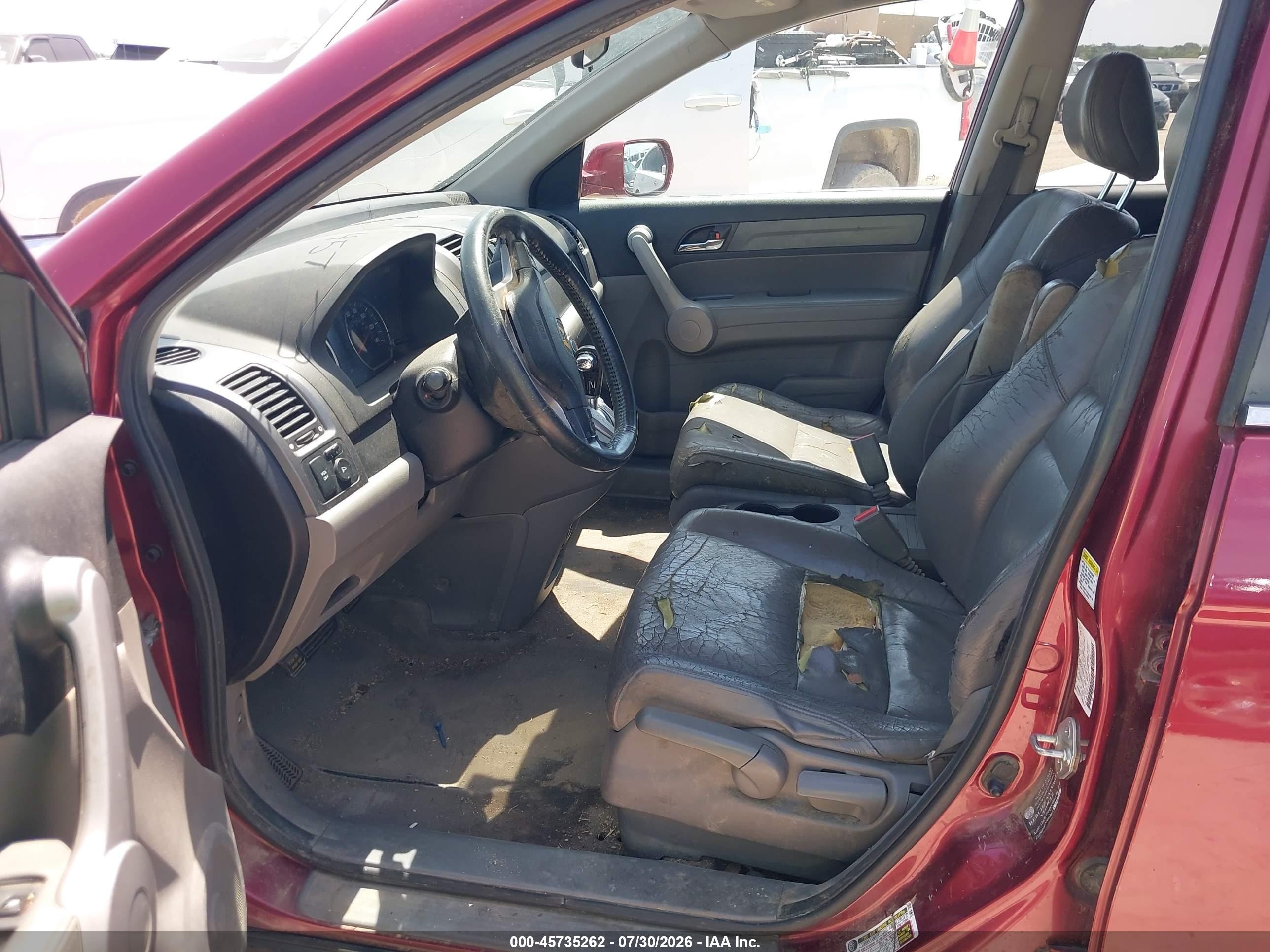 2007 Honda Cr-v Ex-l Red vin: JHLRE38797C066568