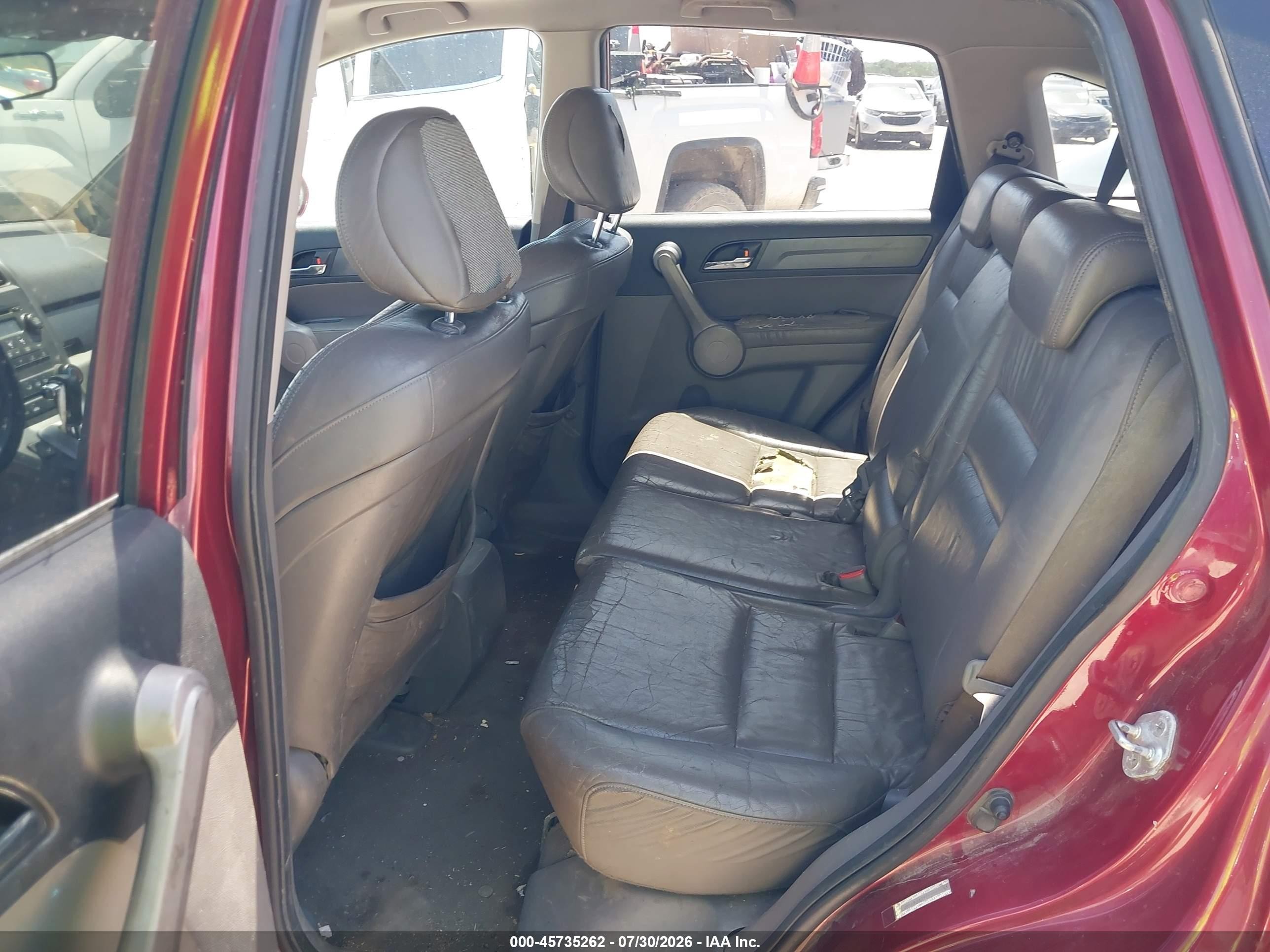 2007 Honda Cr-v Ex-l Red vin: JHLRE38797C066568