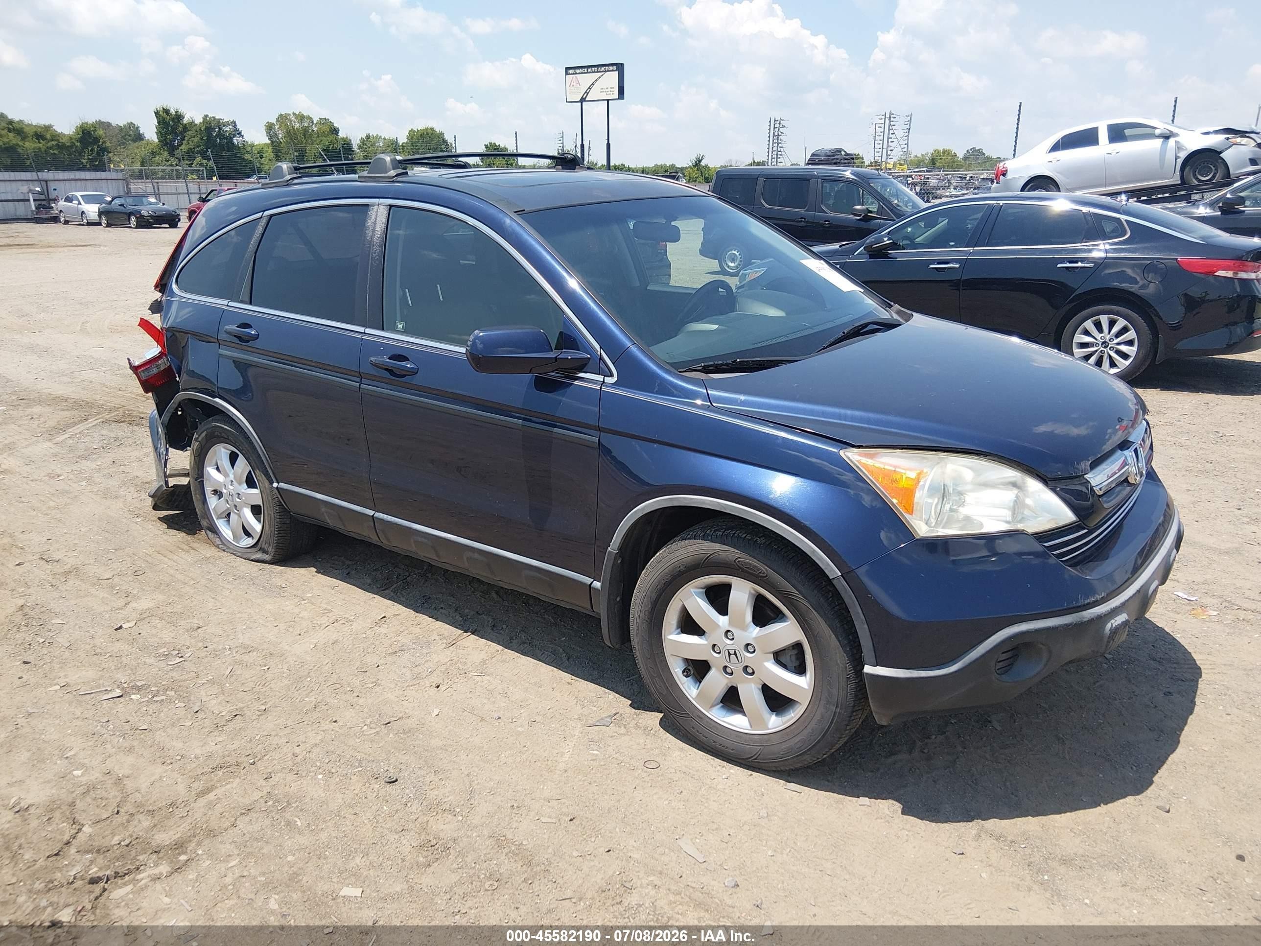 2008 Honda Cr-v Ex-l Dark Blue vin: JHLRE38798C026623
